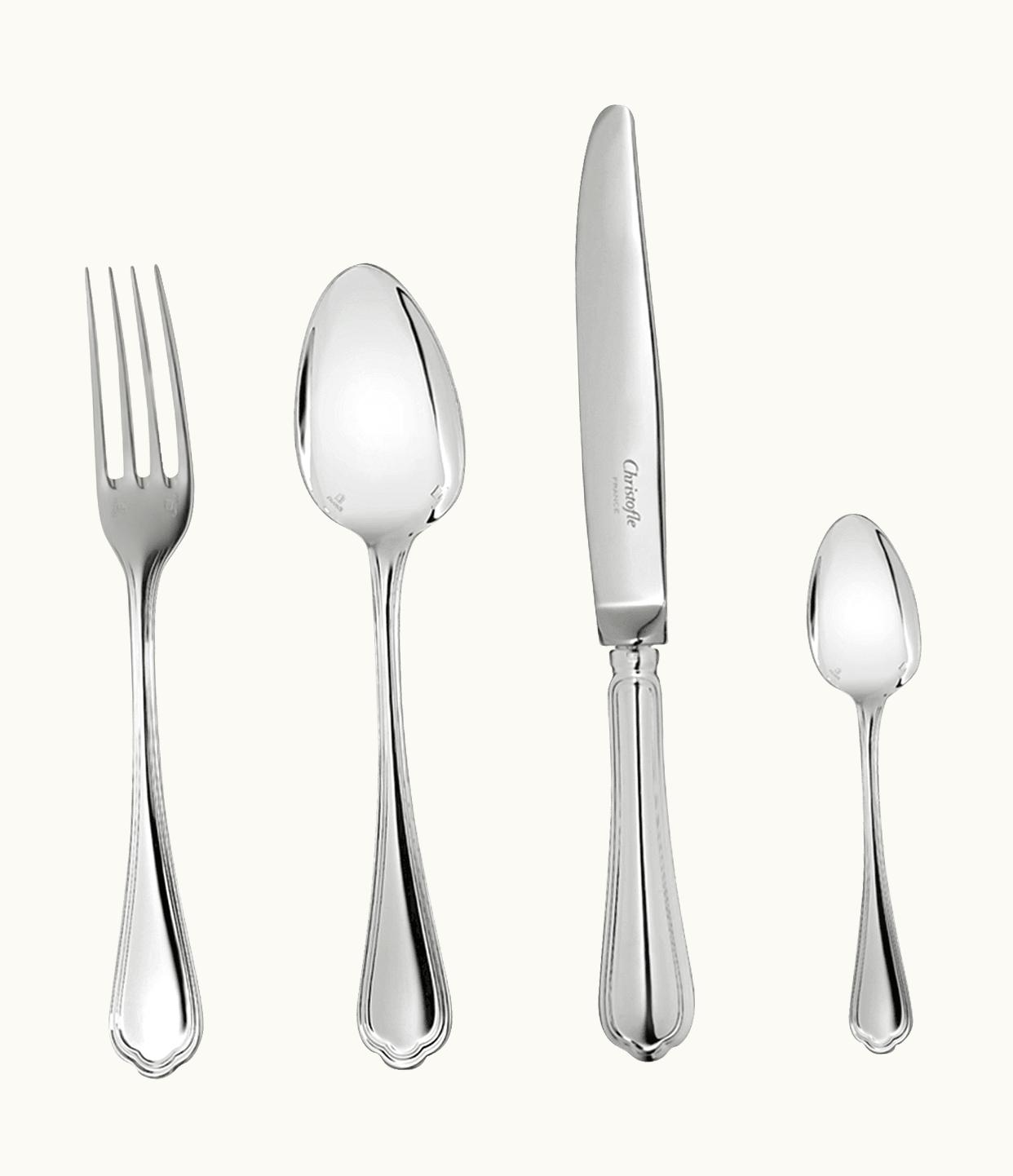 Christofle 24-Piece Silver-Plated Flatware Set With Free Chest Spatours