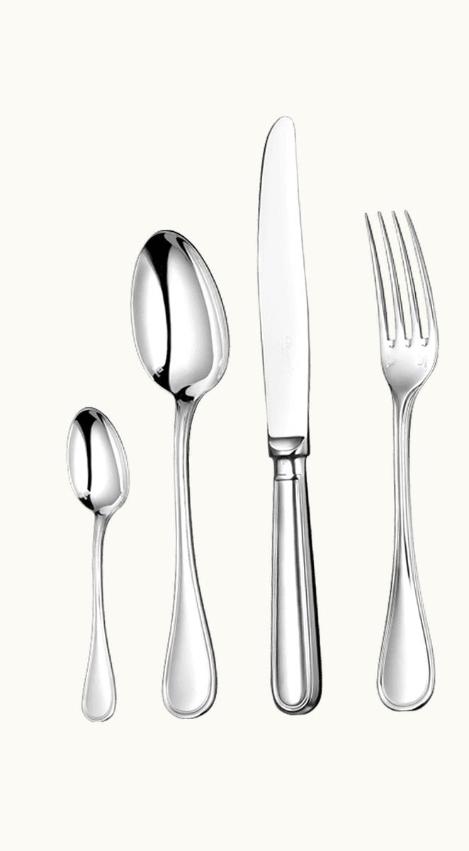 Christofle 24-Piece Silver-Plated Flatware Set With Free Chest Albi