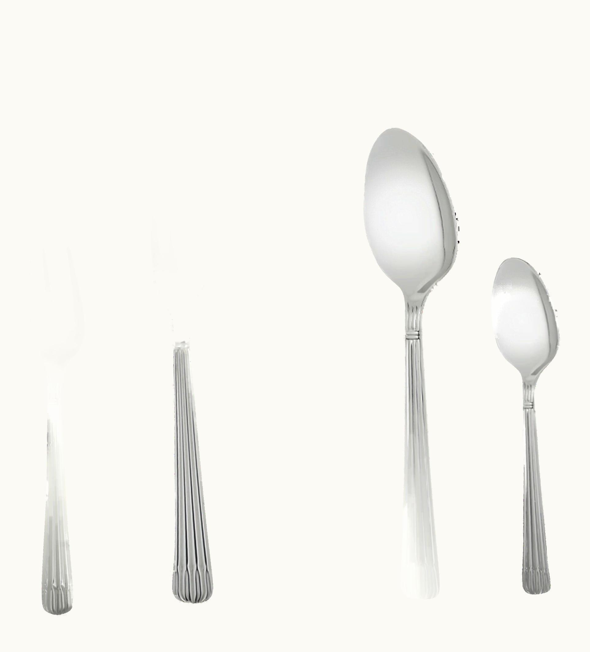 Christofle 36-Piece Stainless Steel Flatware Set With Free Chest Osiris