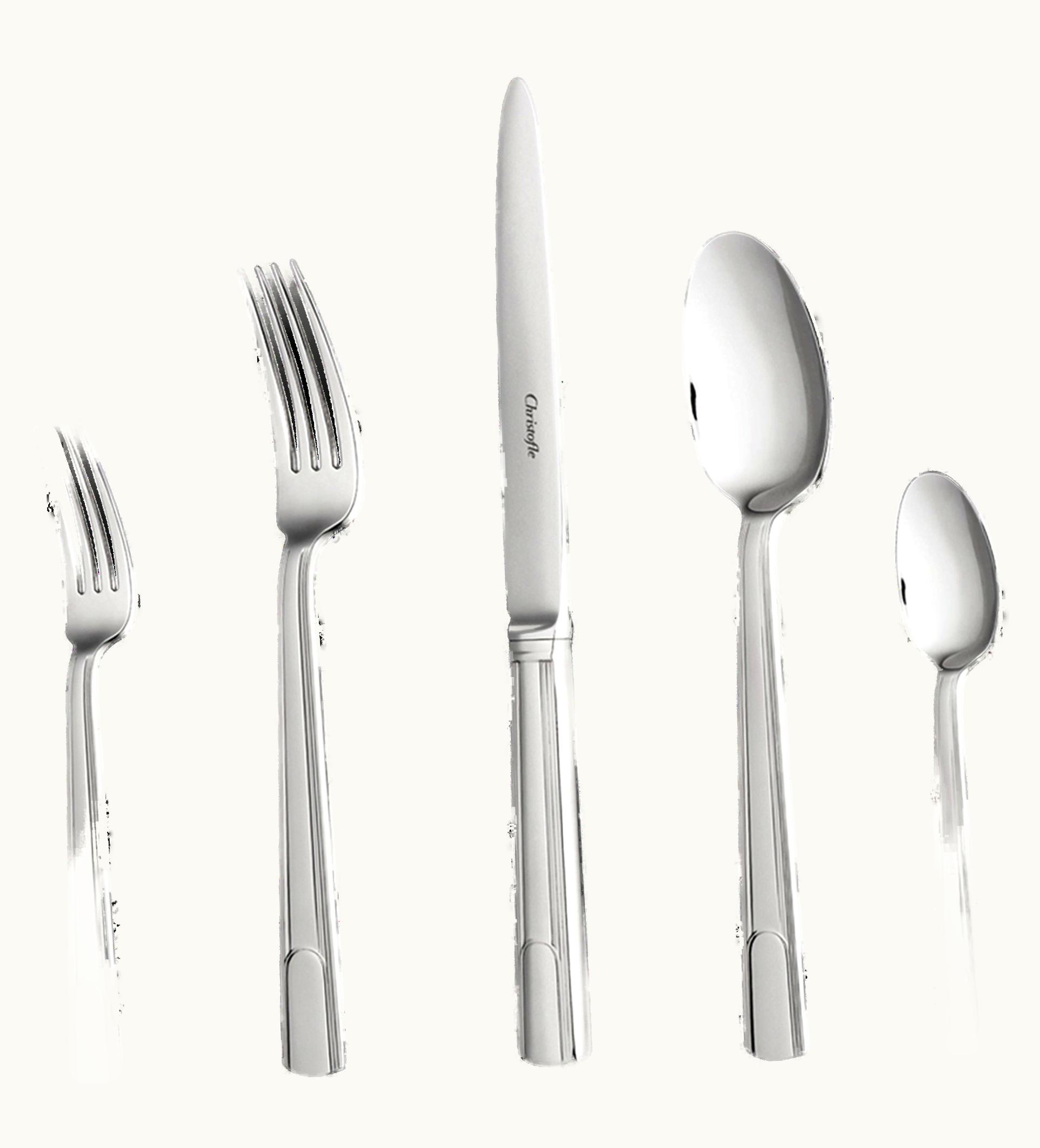 Christofle 36-Piece Stainless Steel Flatware Set With Free Chest Hudson