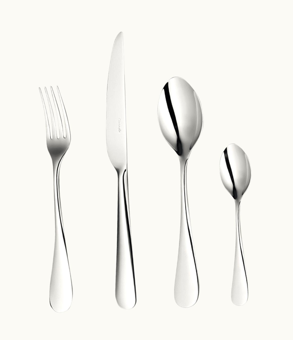 Christofle 48-Piece Stainless Steel Flatware Set With Free Chest Origine