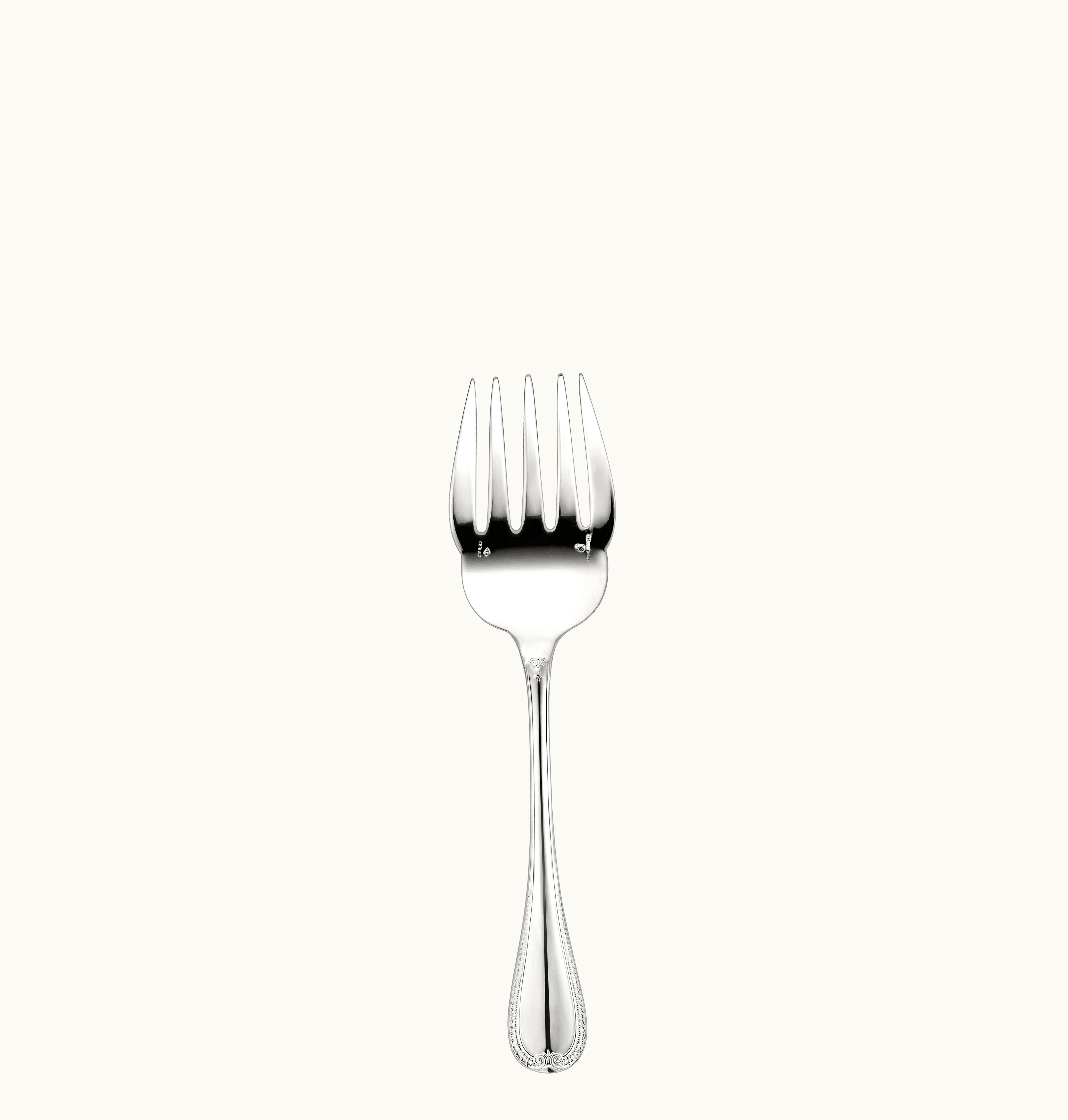 Christofle Sterling Silver Fish Serving Fork Malmaison