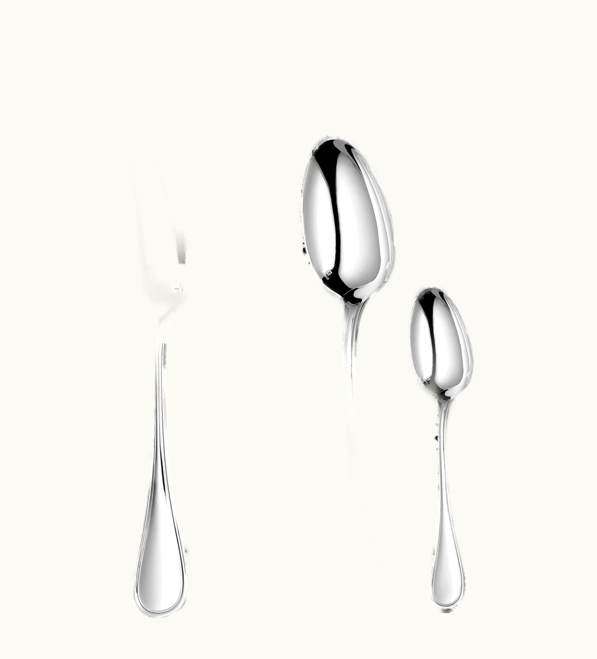 Christofle 24-Piece Stainless Steel Flatware Set With Chest Albi