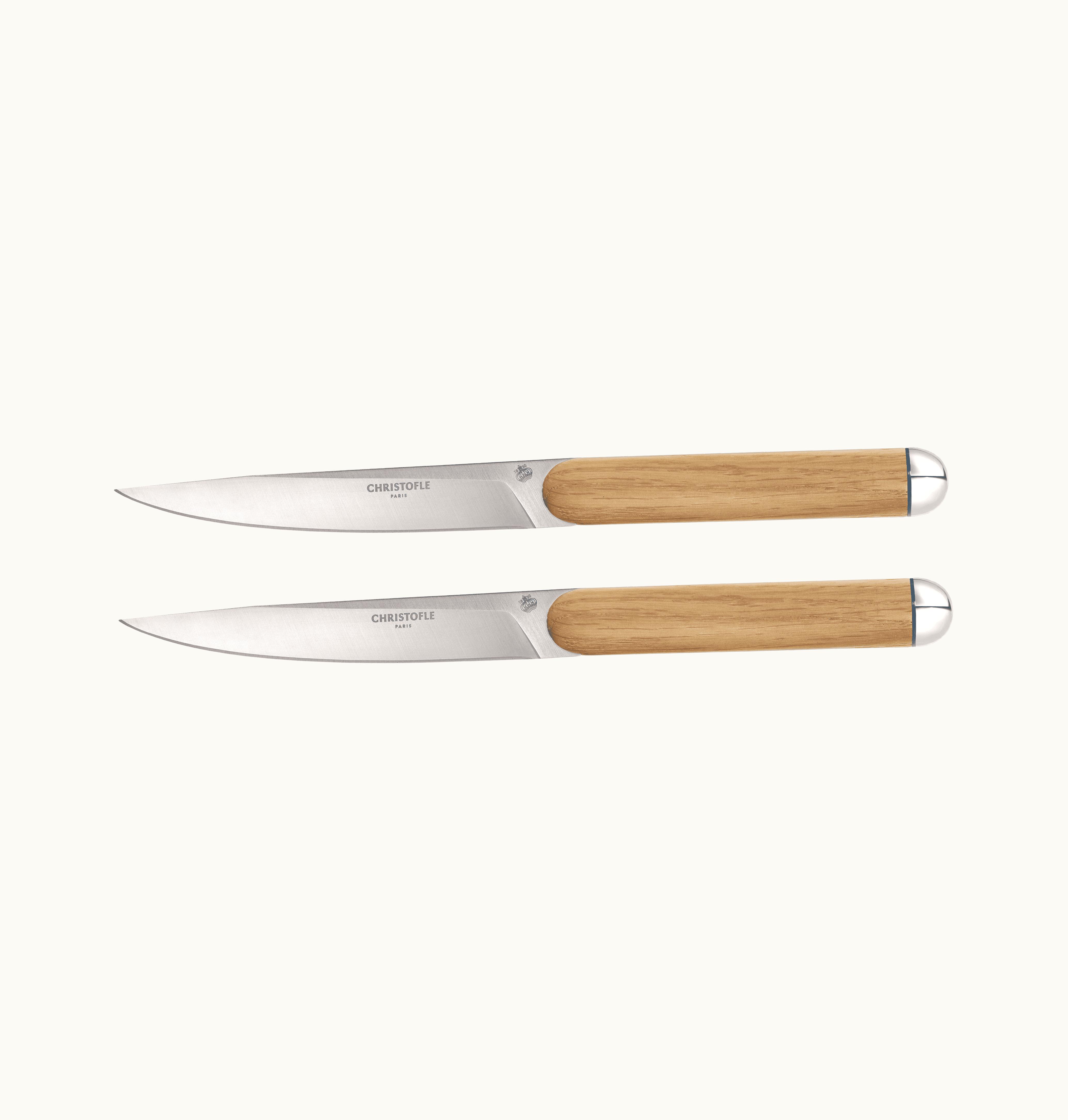 Christofle Christofle Oak Steak Knife, Set Of 2 Royal Chef