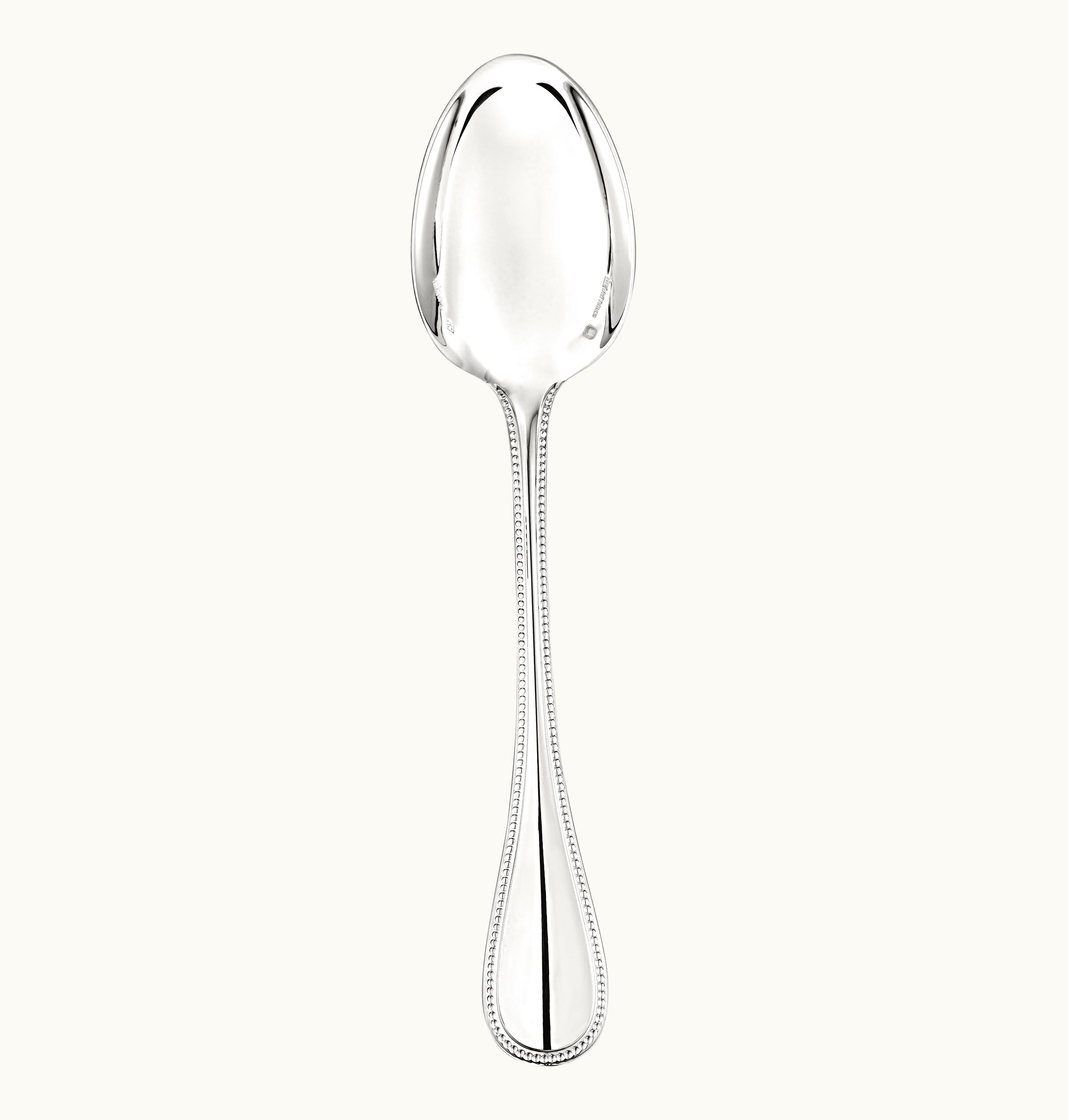 Christofle Christofle Sterling Silver Table Spoon Perles