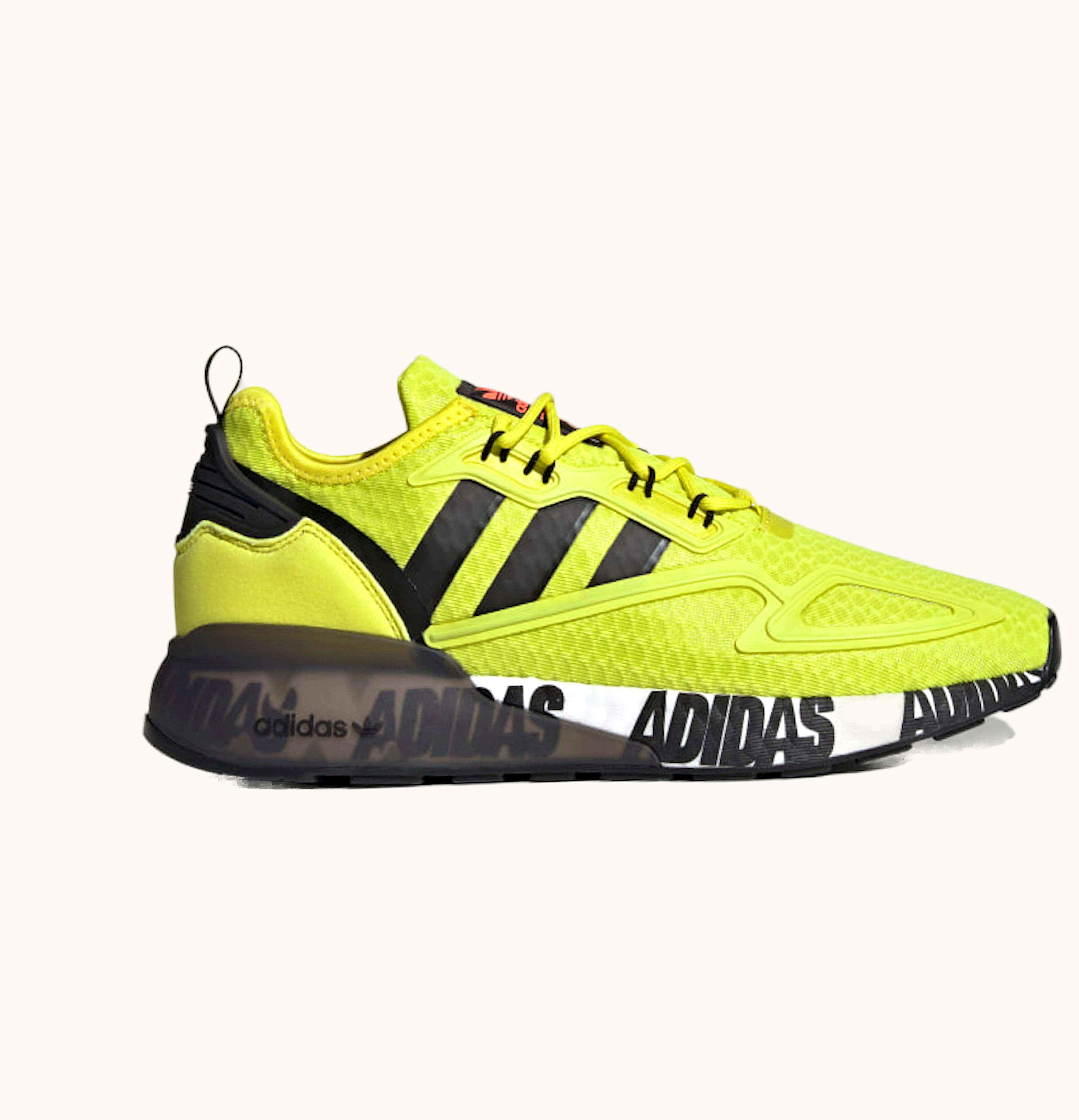 Adidas adidas ZX 2K Boost Bold Logo Graphic Acid Yellow