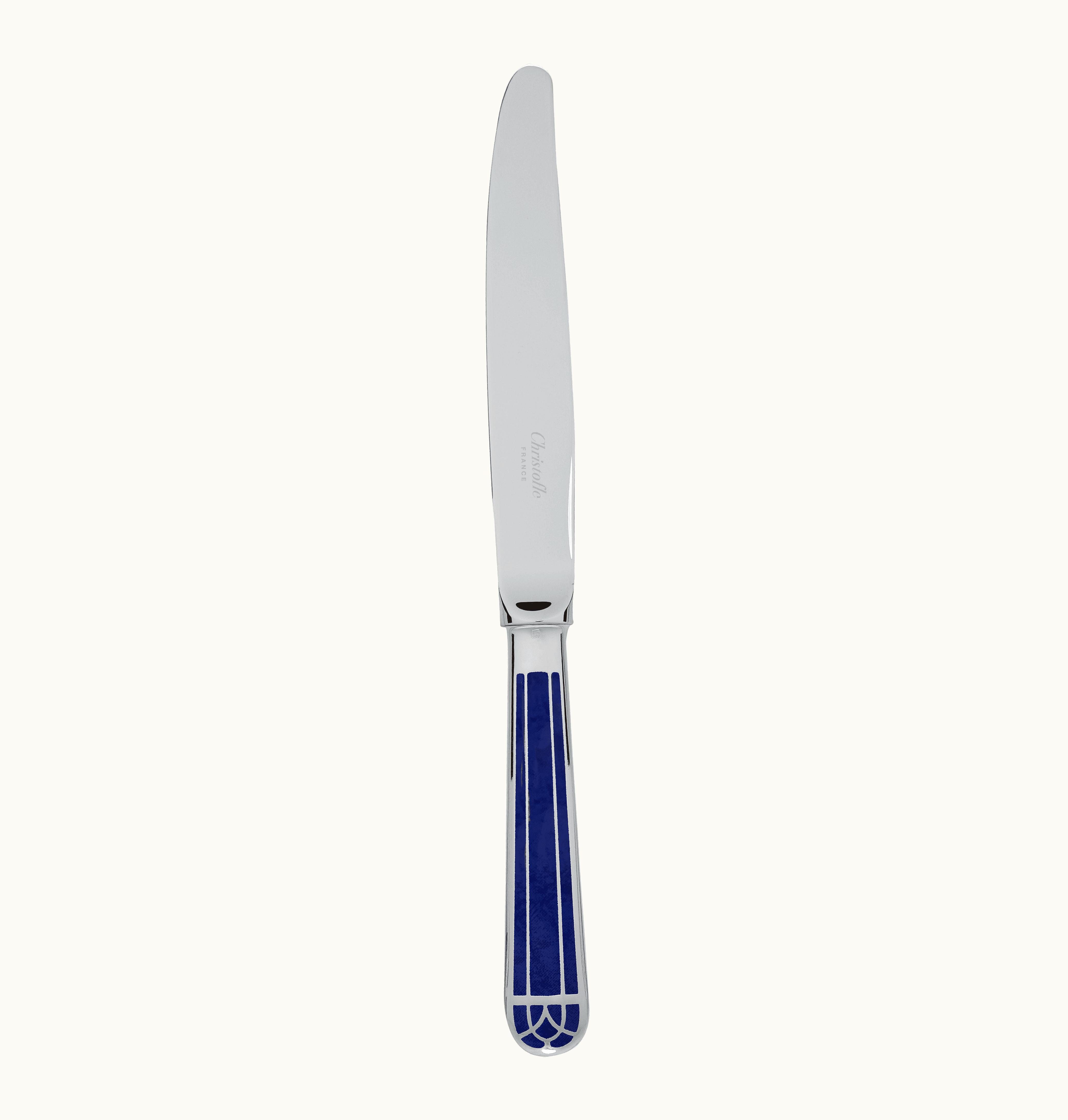 Christofle Christofle Silver-Plated Standard Dinner Knife - Marbled Blue Talisman