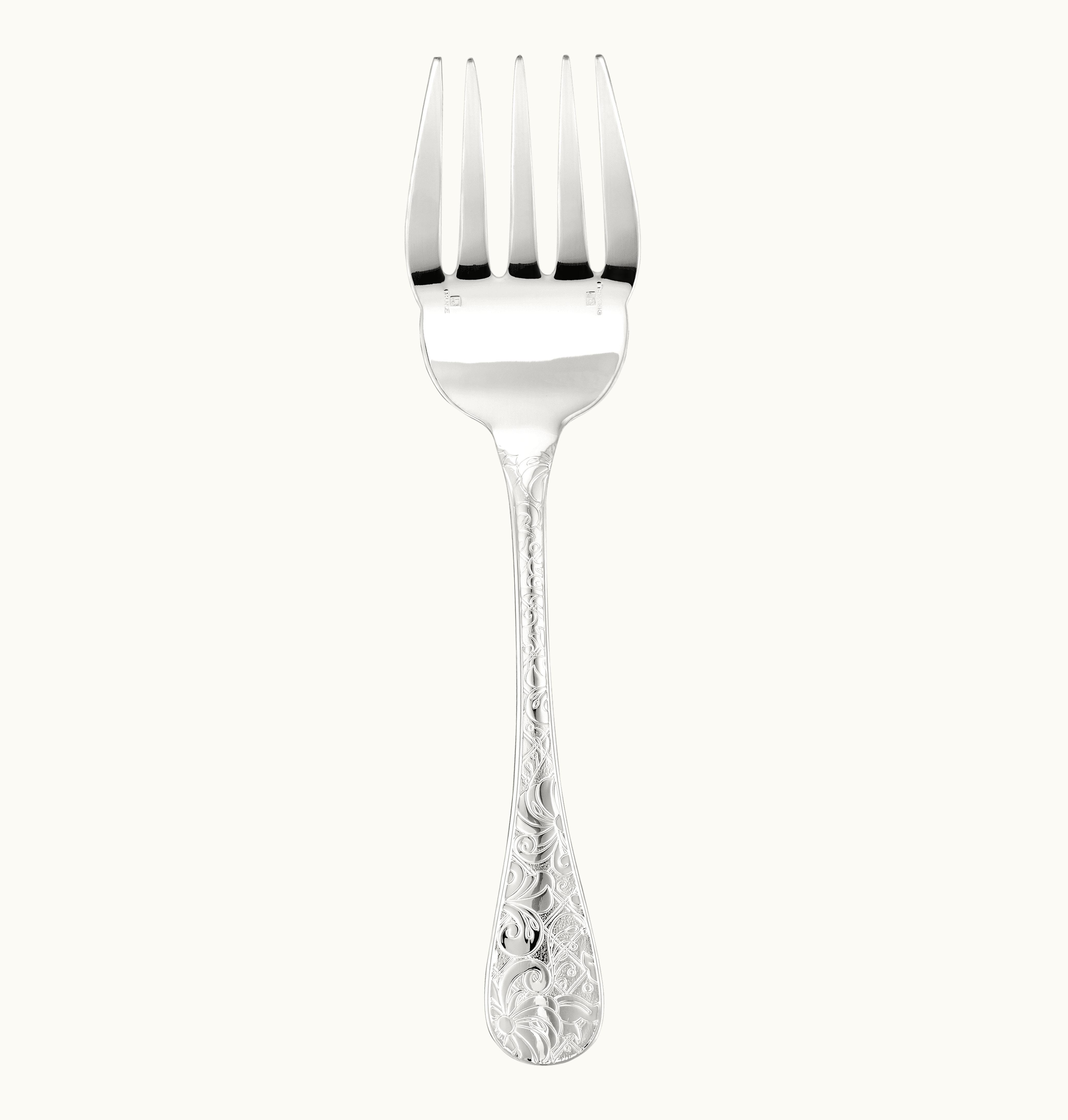 Christofle Christofle Sterling Silver Fish Serving Fork Jardin d'Eden Jardin d'Eden