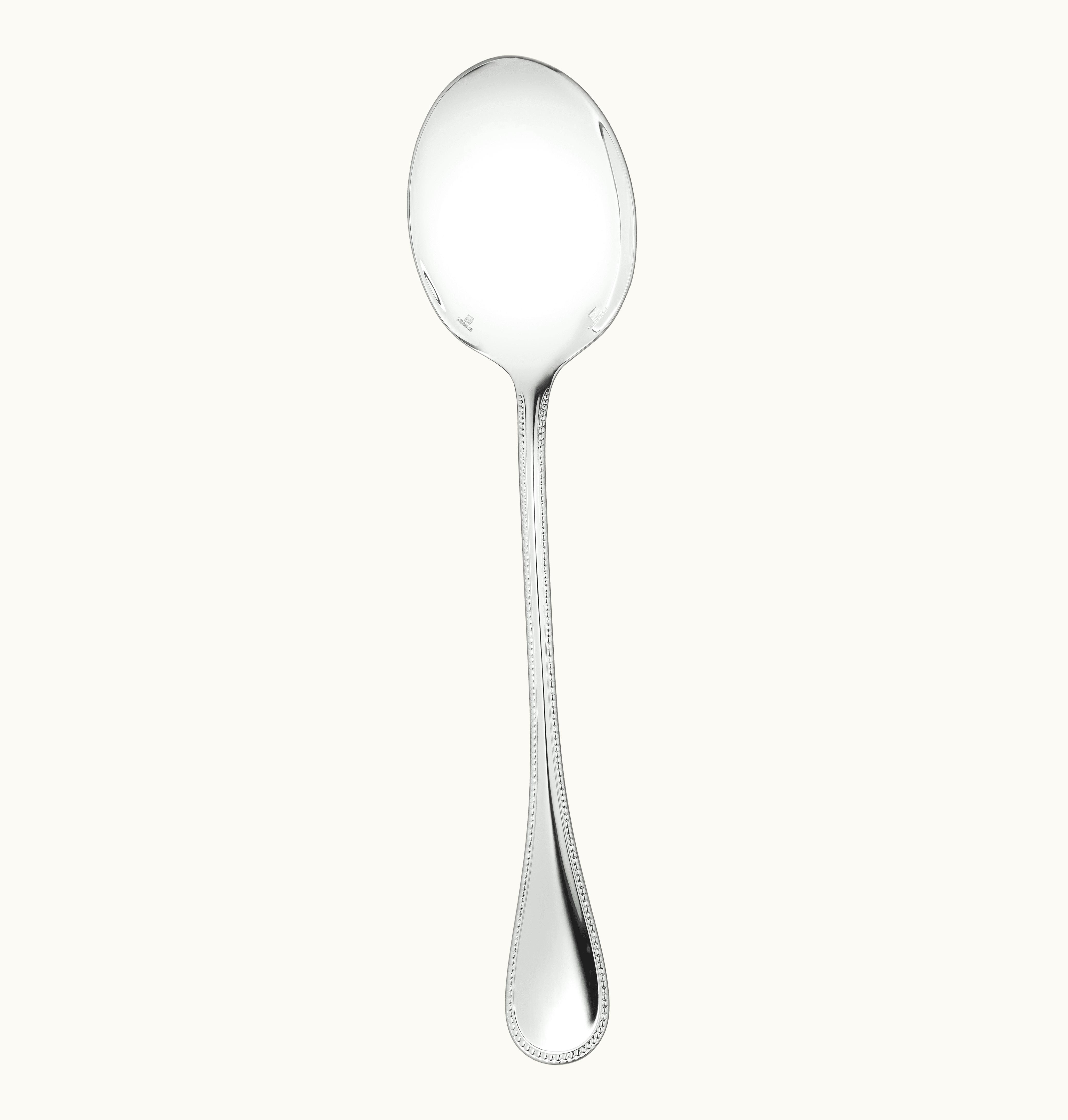 Christofle Christofle Silver-Plated Salad Serving Spoon Perles