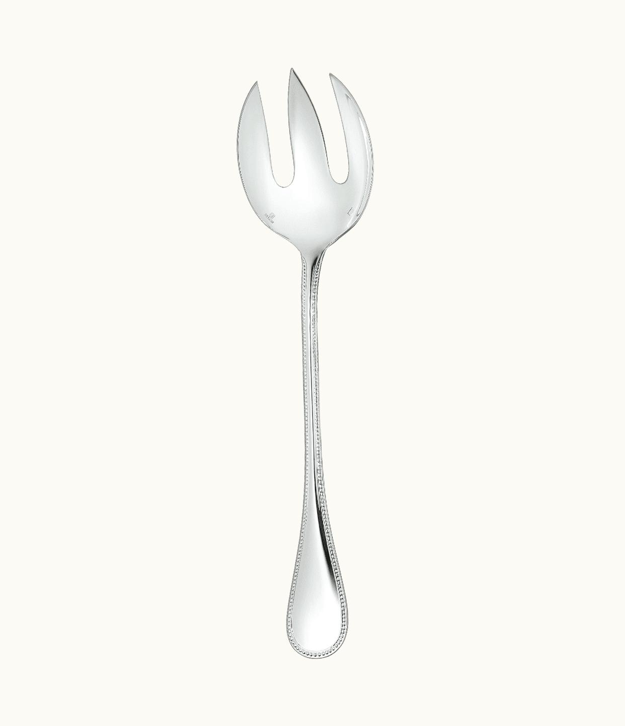 Christofle Christofle Silver-Plated Salad Serving Fork Perles