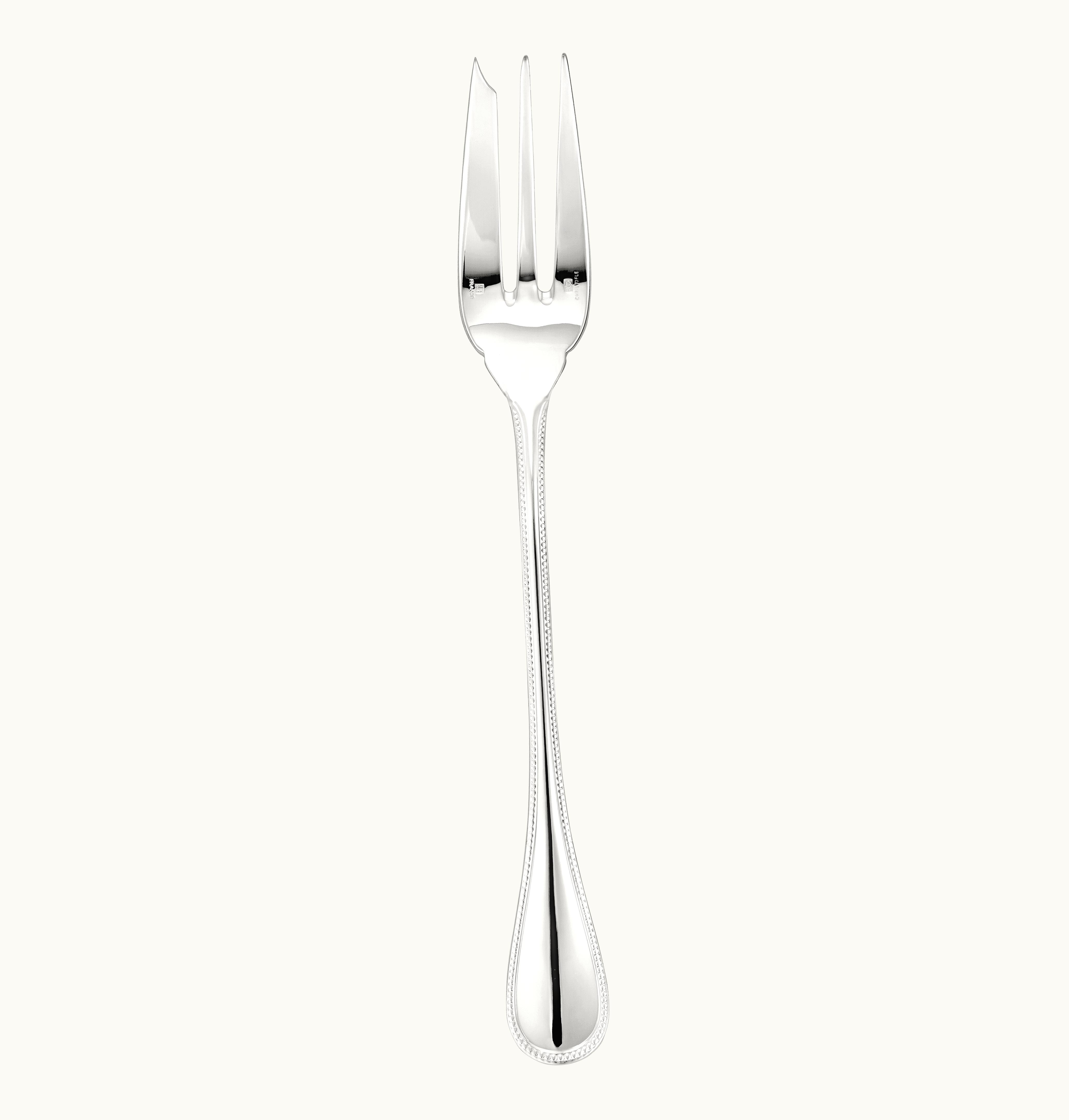 Christofle Christofle Silver-Plated Serving Fork Perles
