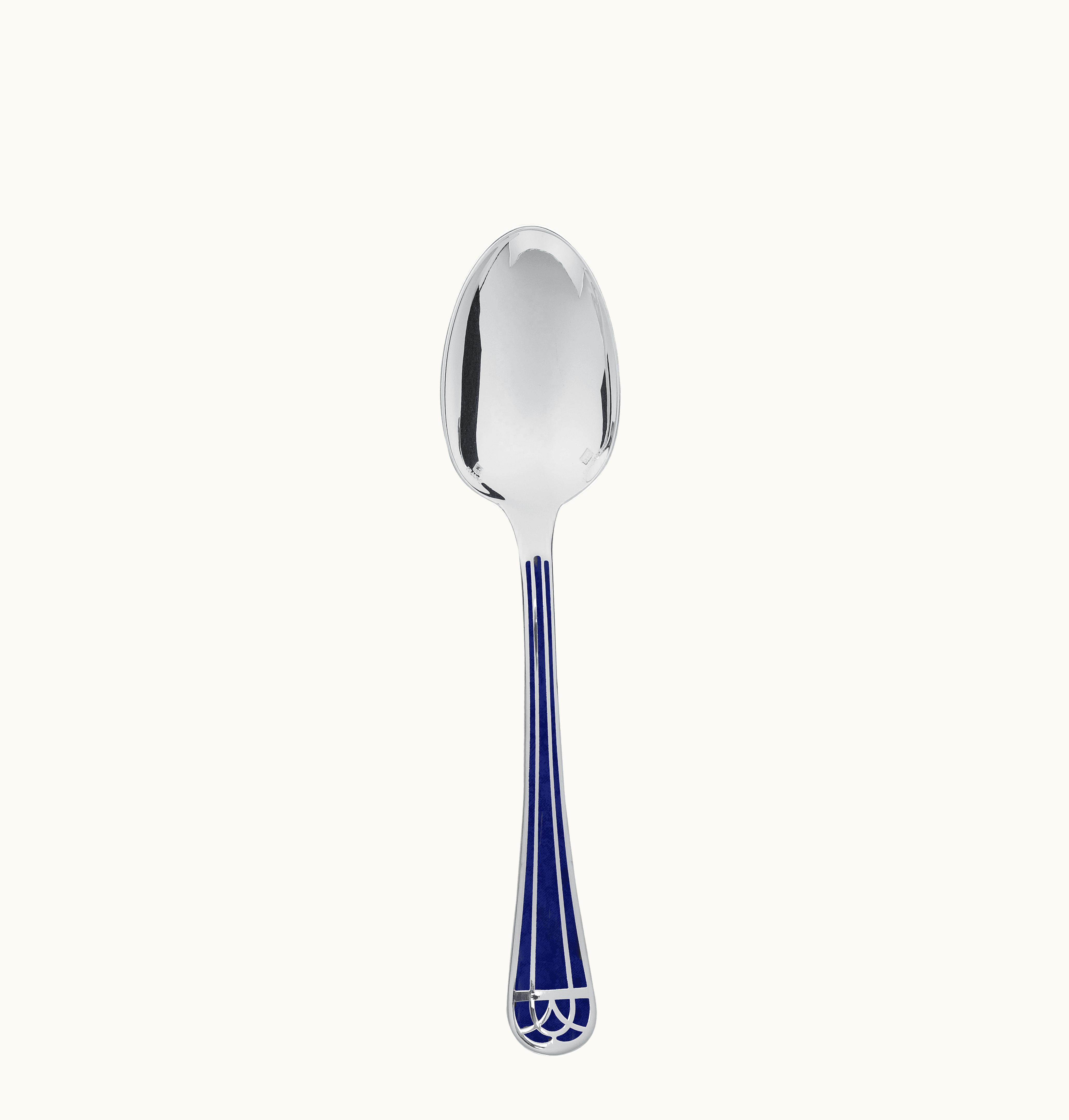 Christofle Christofle Silver-Plated Standard Spoon - Marbled Blue Talisman