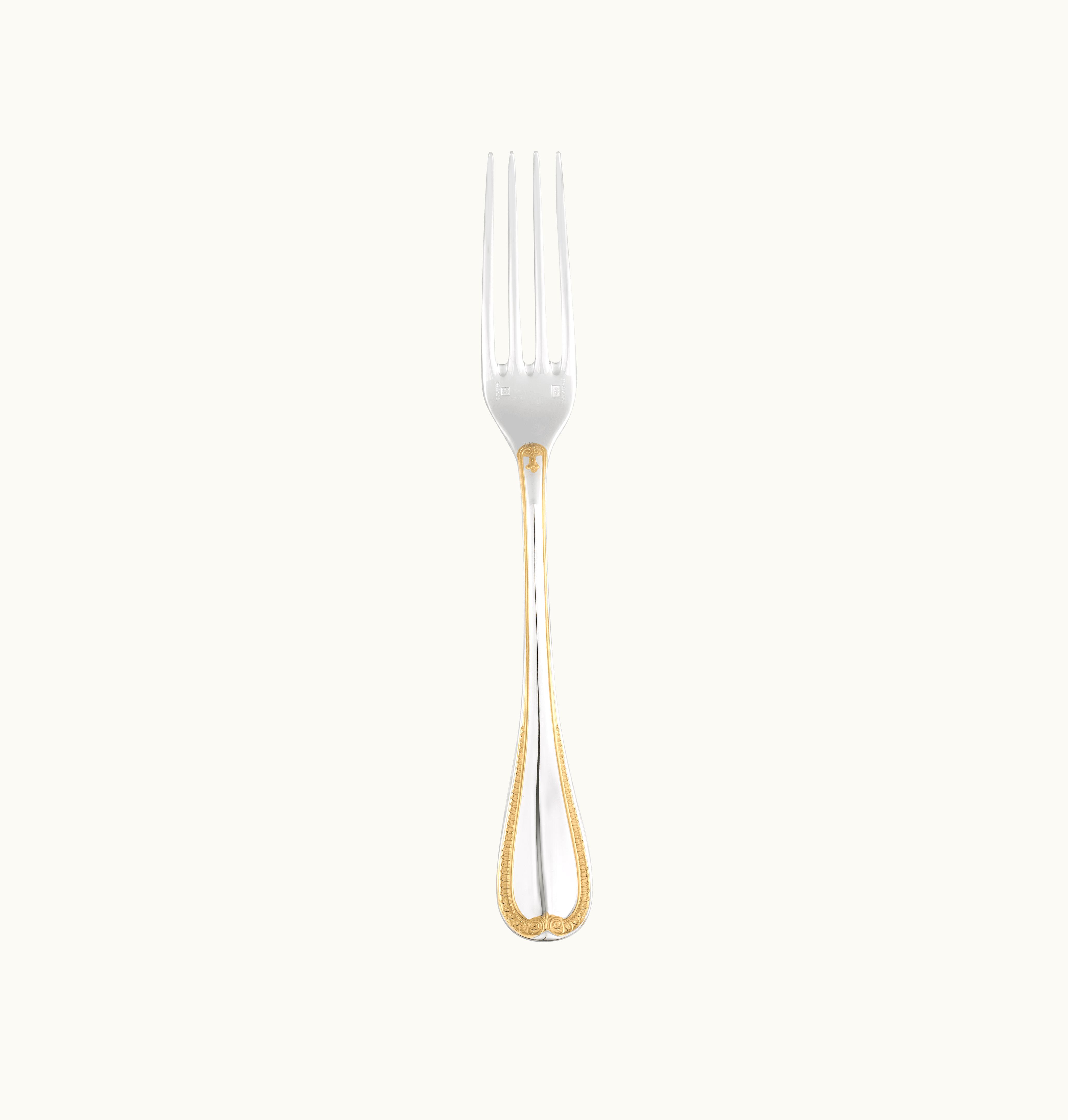 Christofle Christofle Partially Gilded Silver-plated Dinner Fork Malmaison