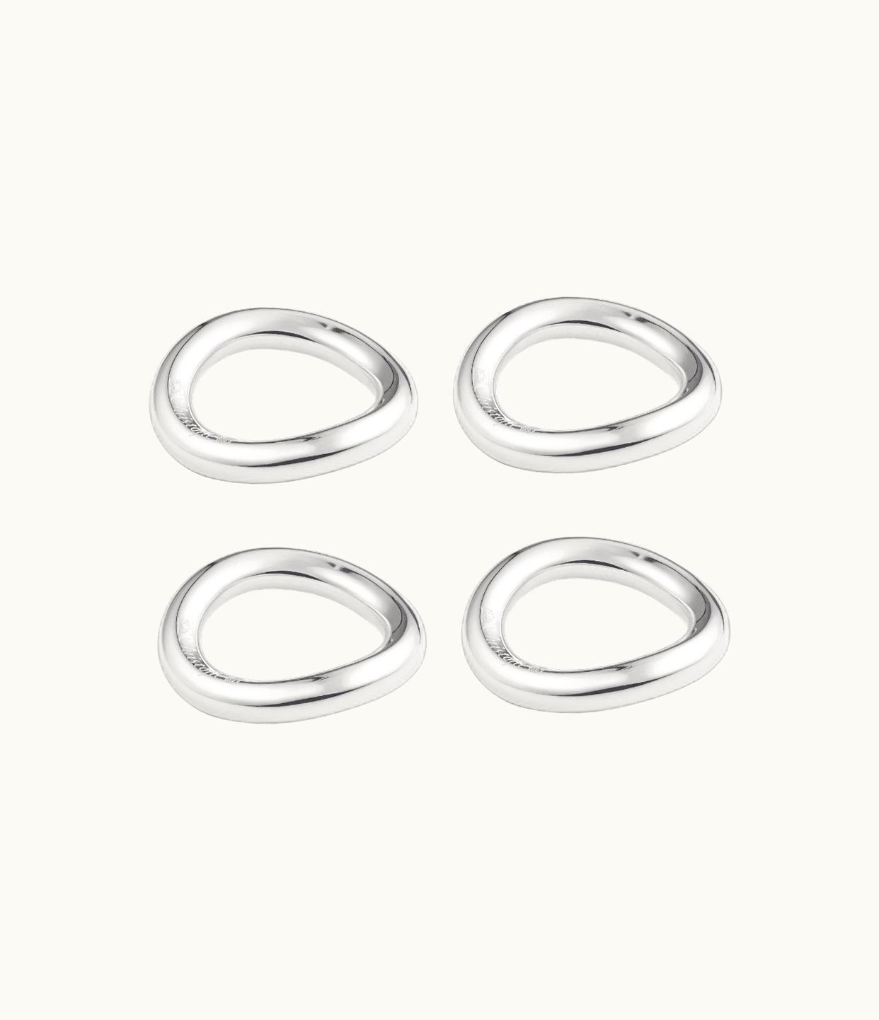 Christofle Christofle Silver Plated Set Of 4 Knife / Chopstick Rests Vertigo