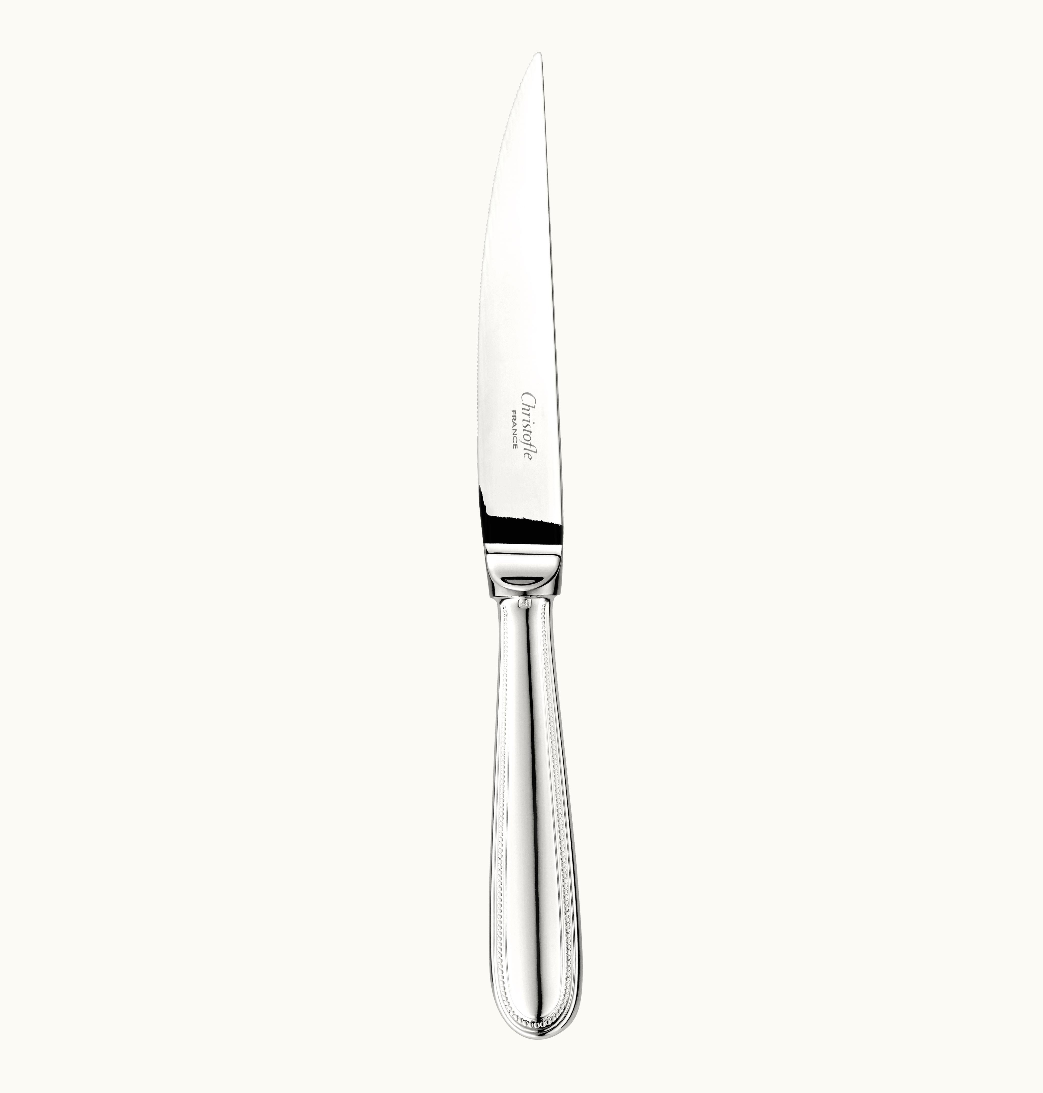 Christofle Christofle Silver-Plated Steak Knife Perles