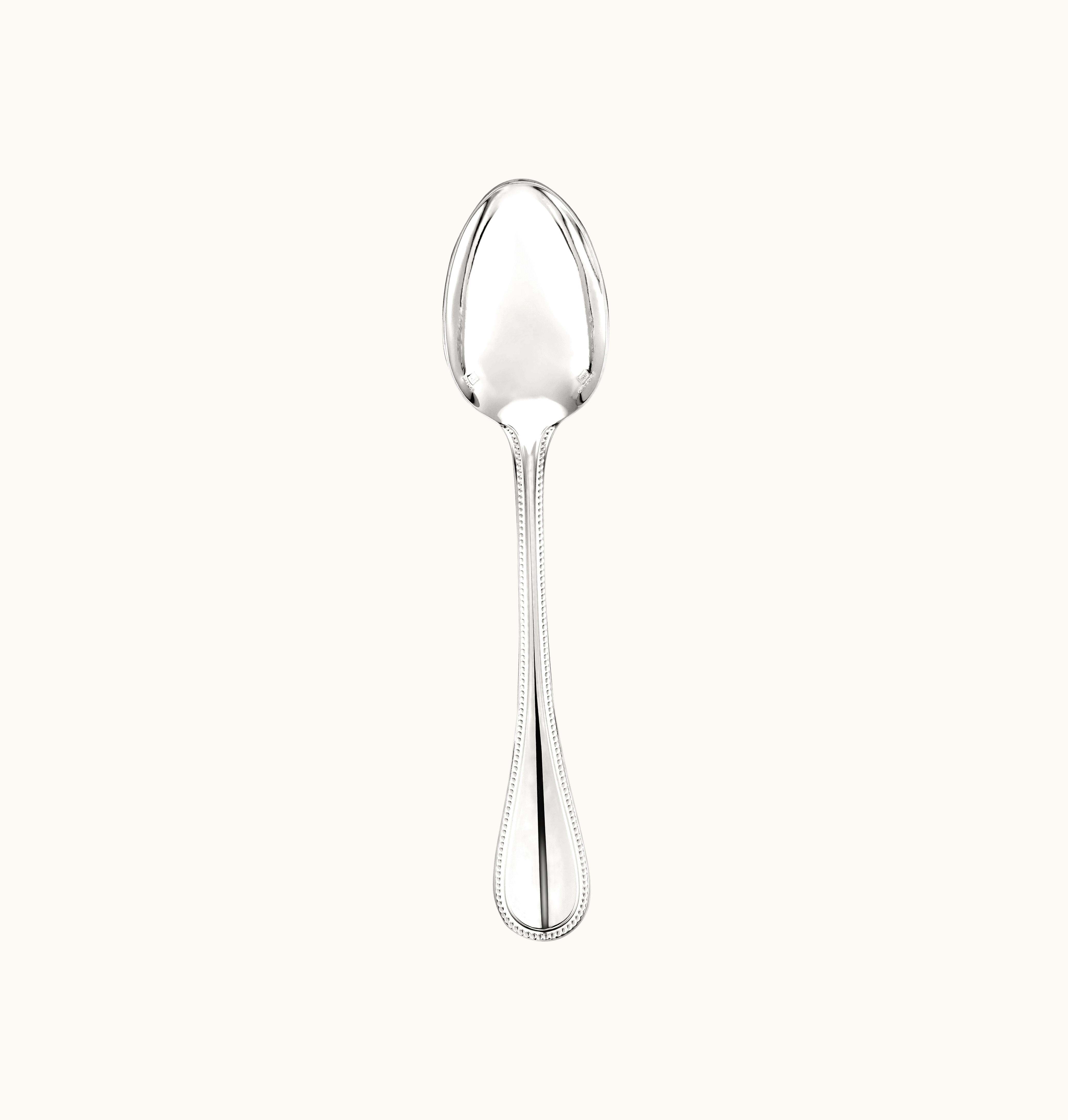 Christofle Christofle Silver Plated Dessert Spoon Perles Perles