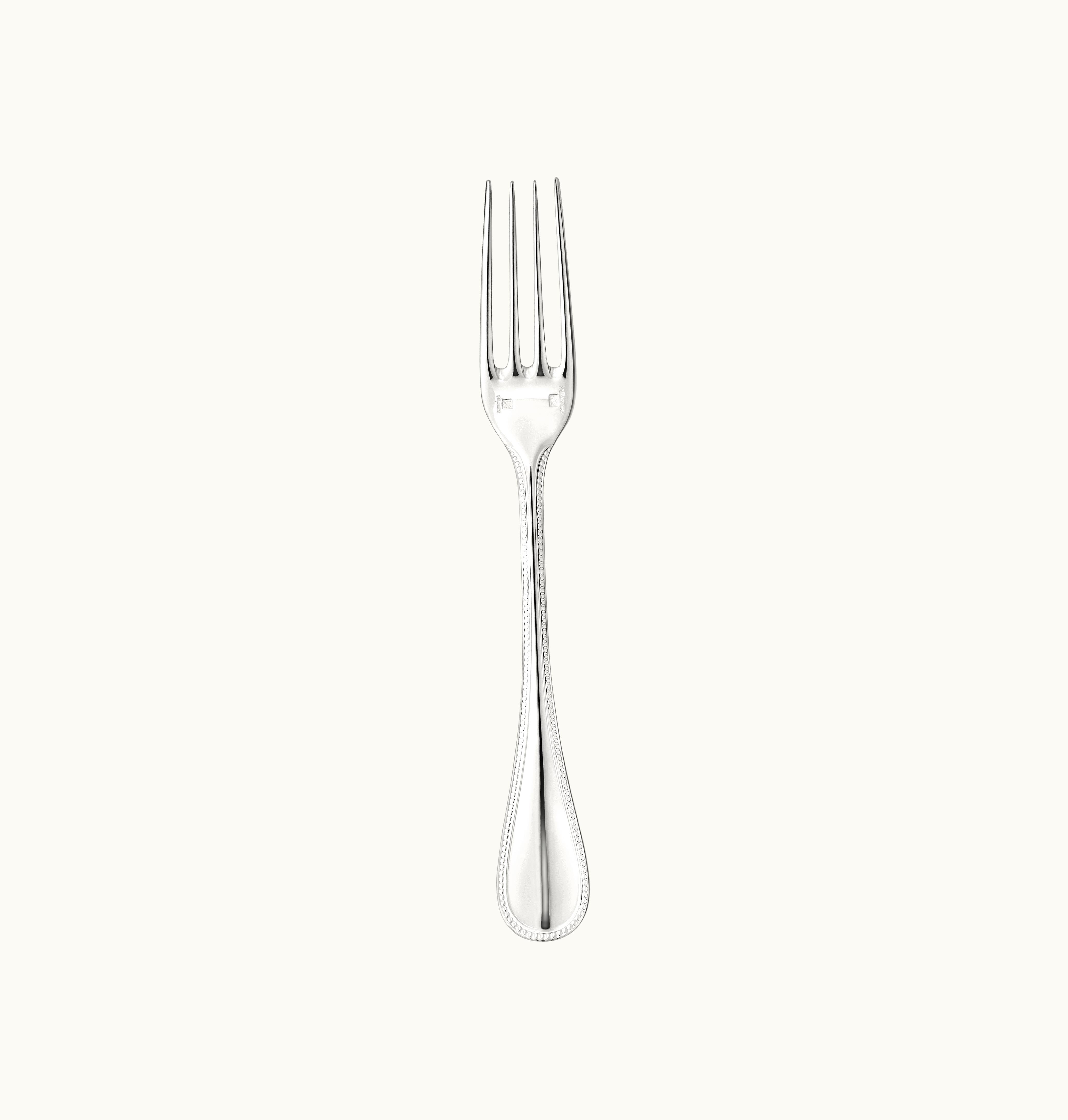 Christofle Christofle Silver-Plated Dessert Fork Perles