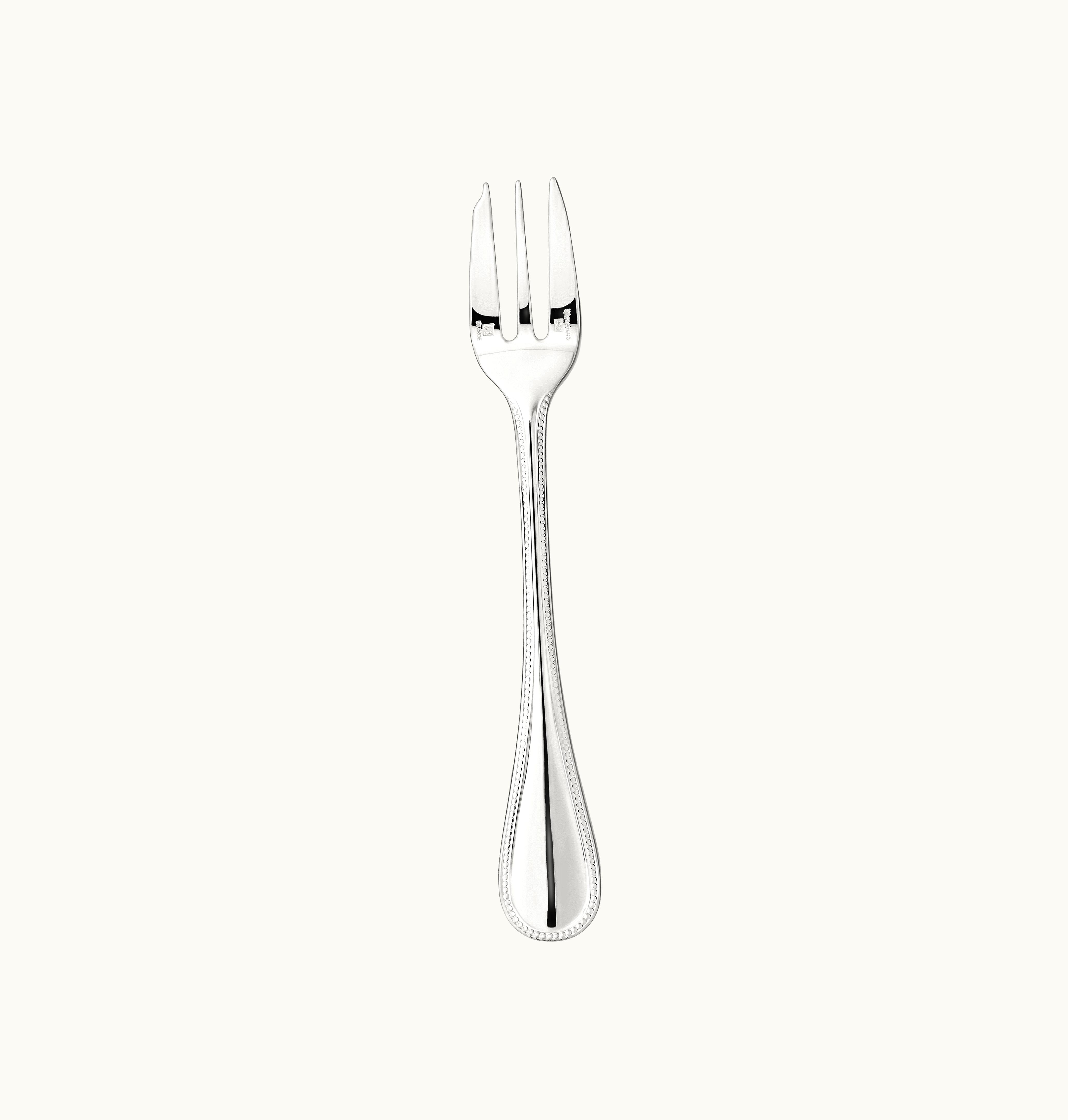 Christofle Christofle Silver-Plated Cake Fork Perles