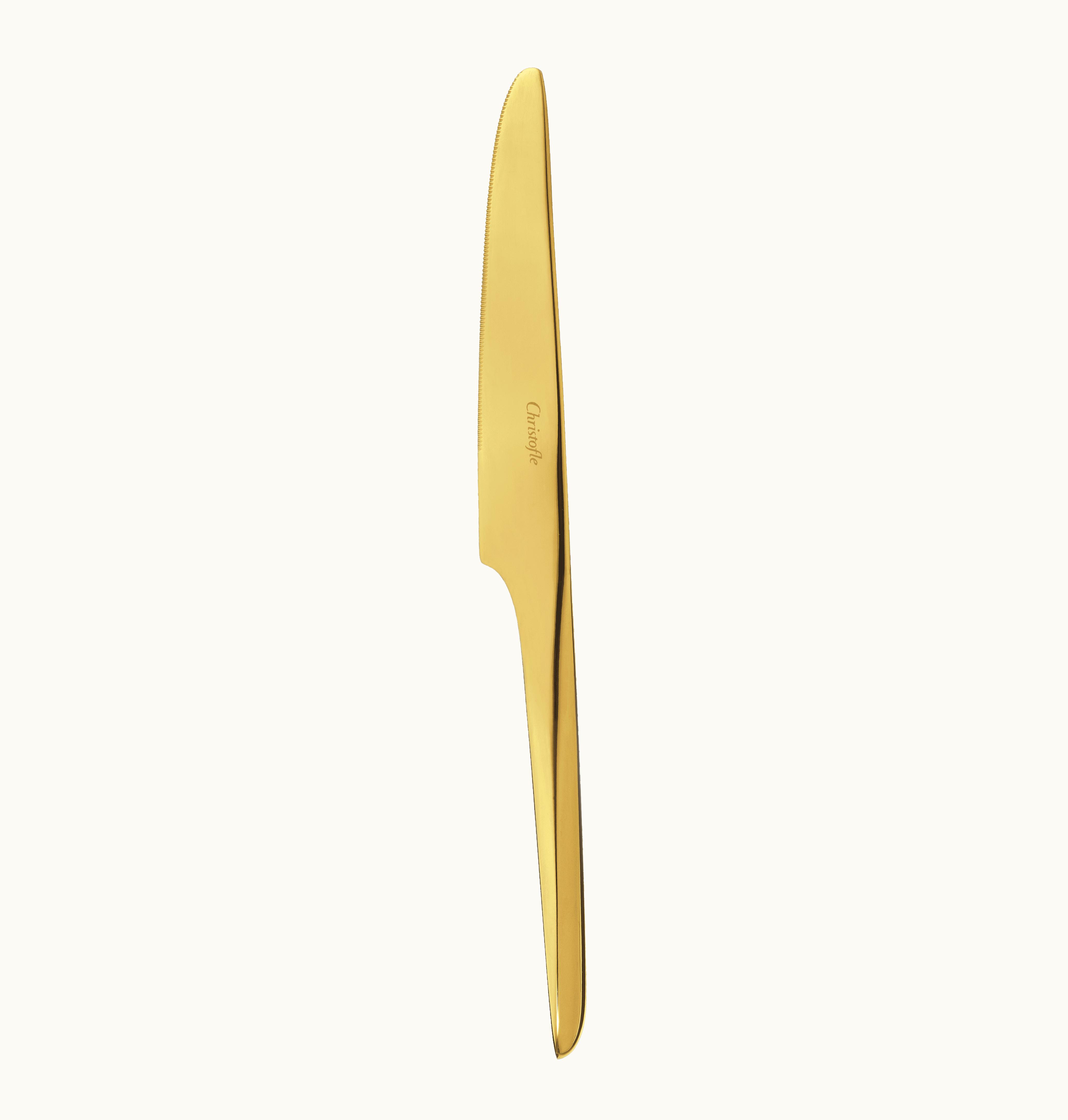 Christofle Gold Stainless Steel Table Knife L'Ame De Christofle
