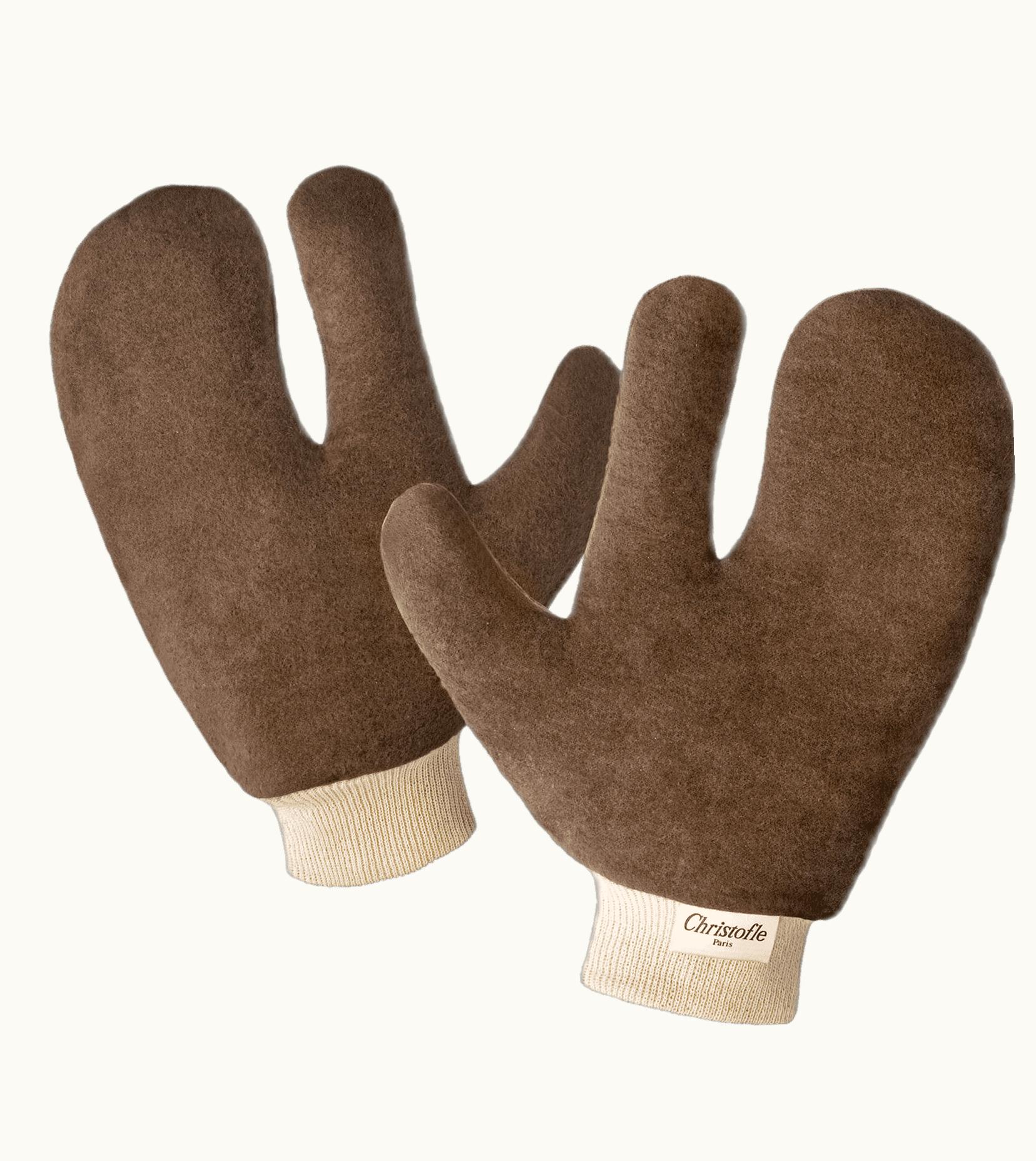 Christofle Christofle Box Of 2 Polishing Gloves Silver Care