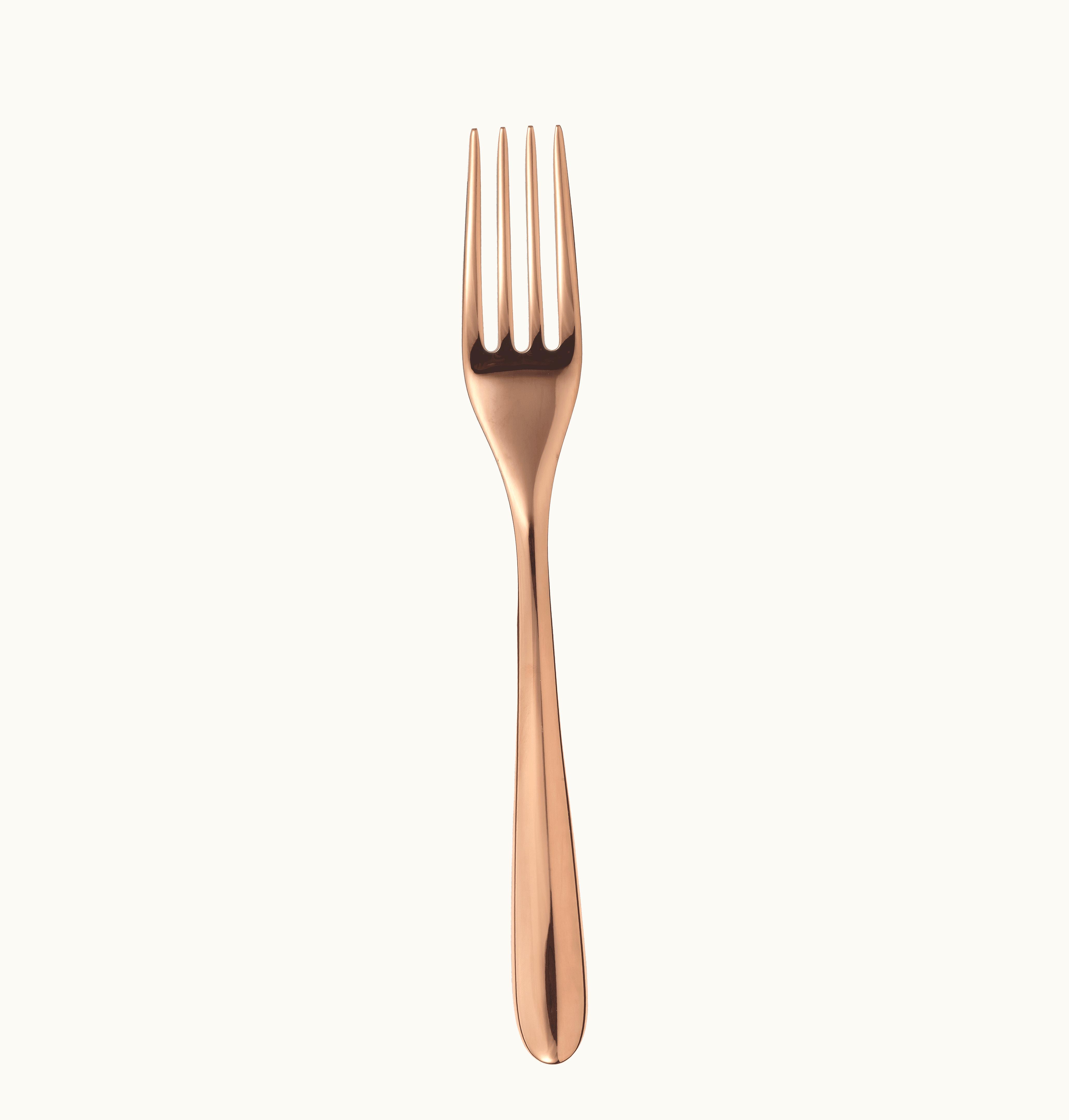 Christofle Copper Stainless Steel Table Fork L'Ame De Christofle