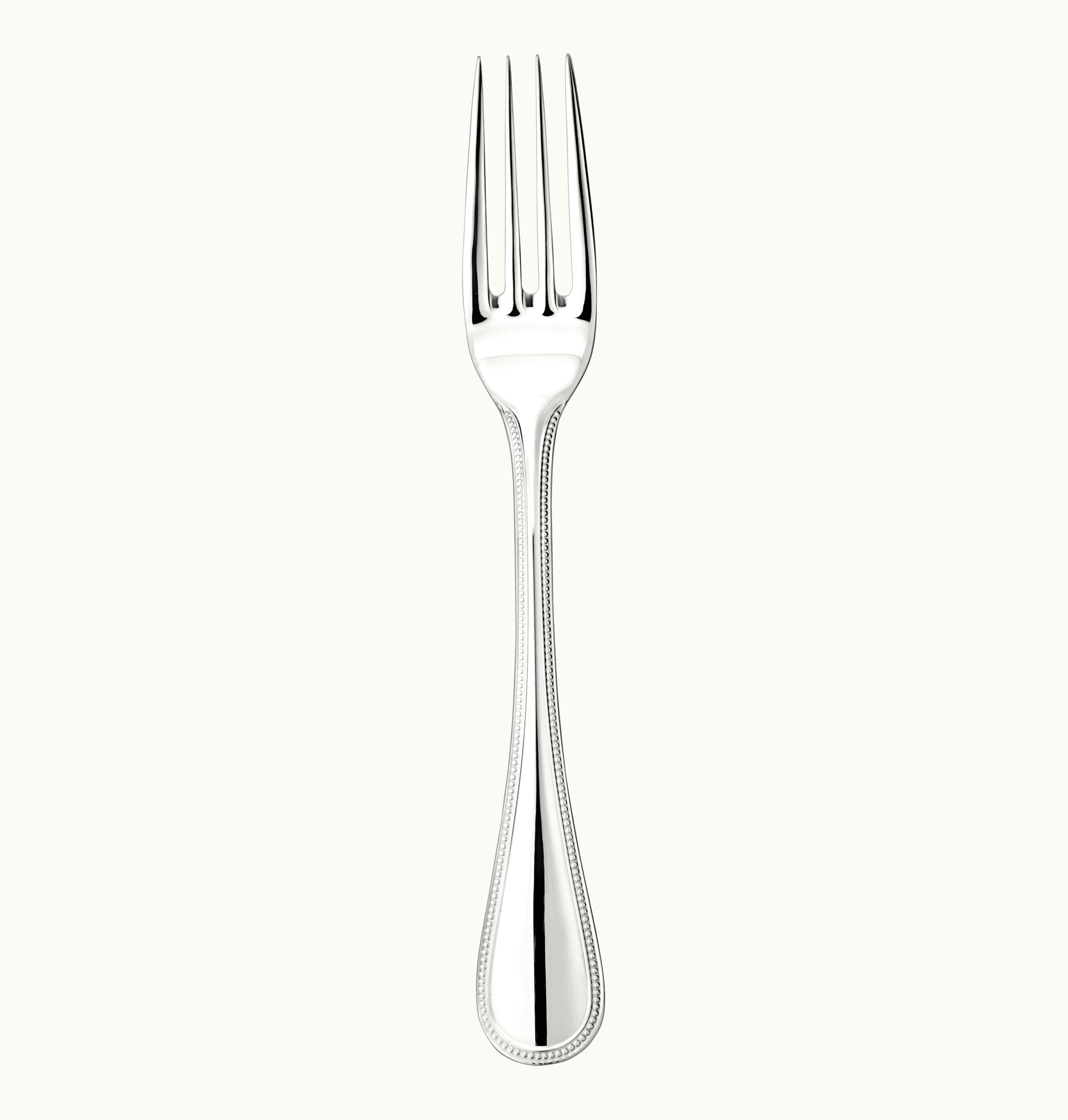 Christofle Christofle Stainless Steel Dinner Fork Steel Perles