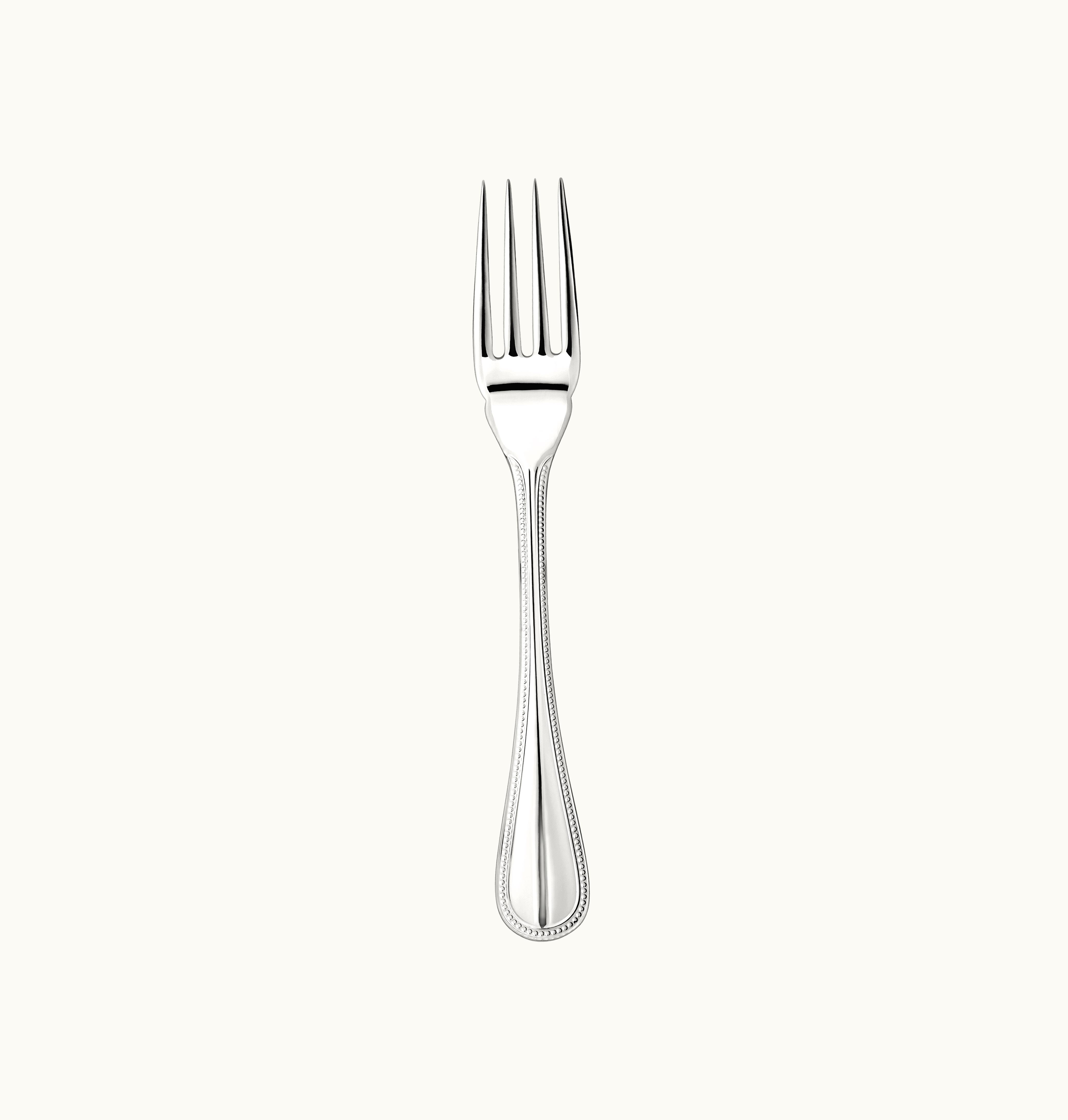 Christofle Christofle Stainless Steel Fish Fork Steel Perles