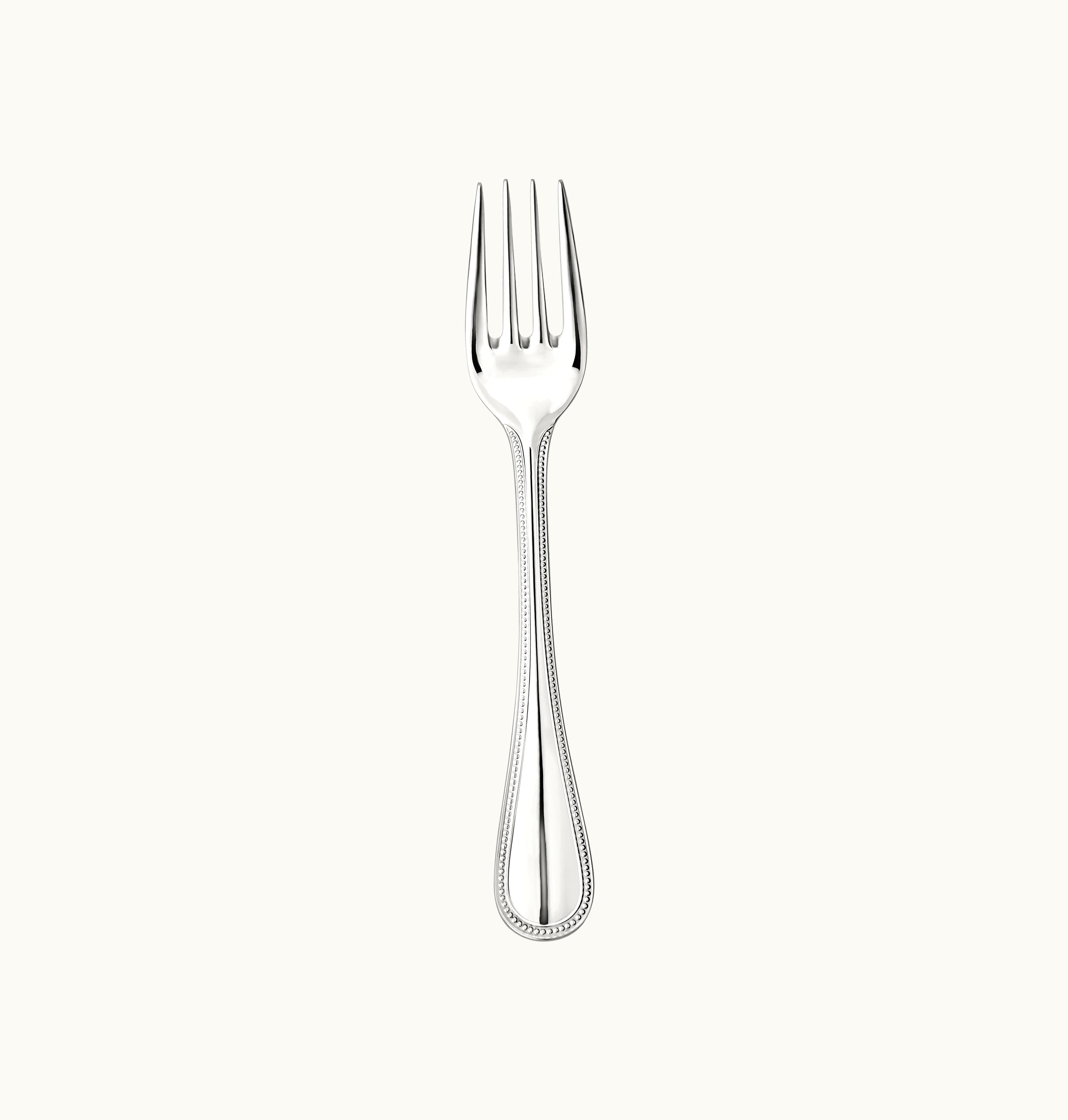 Christofle Christofle Stainless Steel Salad Fork Steel Perles