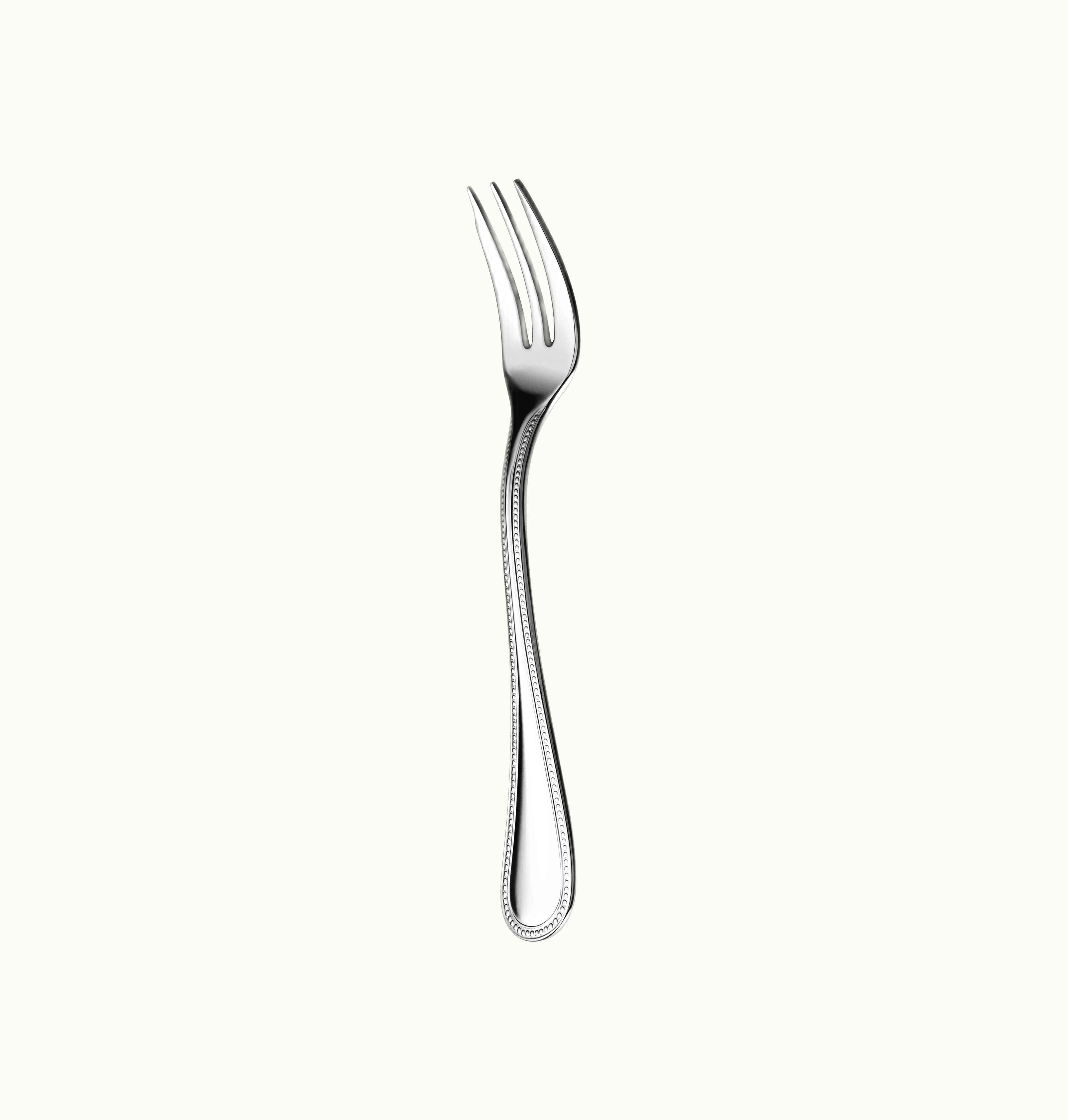 Christofle Christofle Stainless Steel Cake Fork Steel Perles