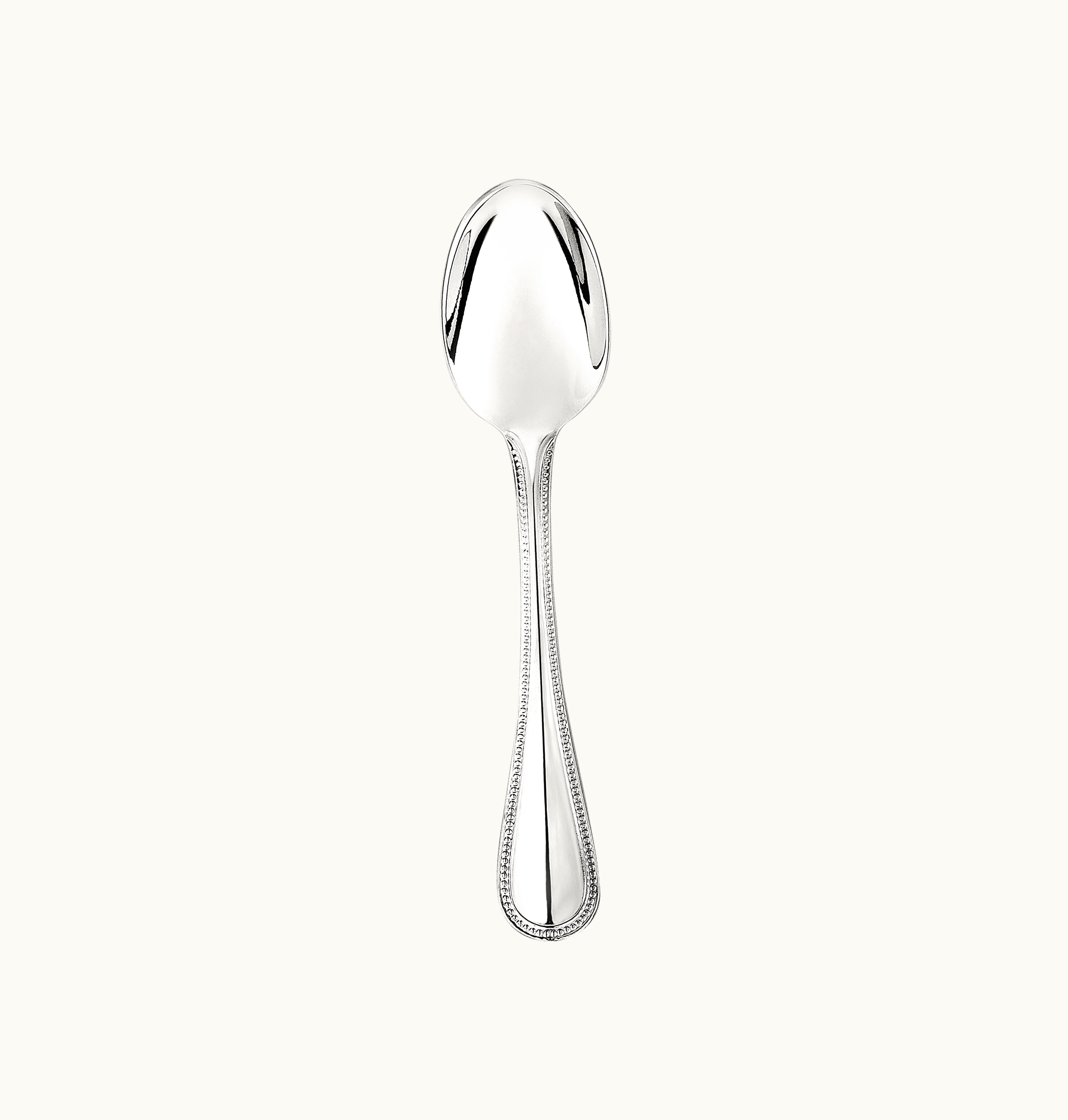 Christofle Christofle Stainless Steel Espresso Spoon Perles 2 Steel Perles