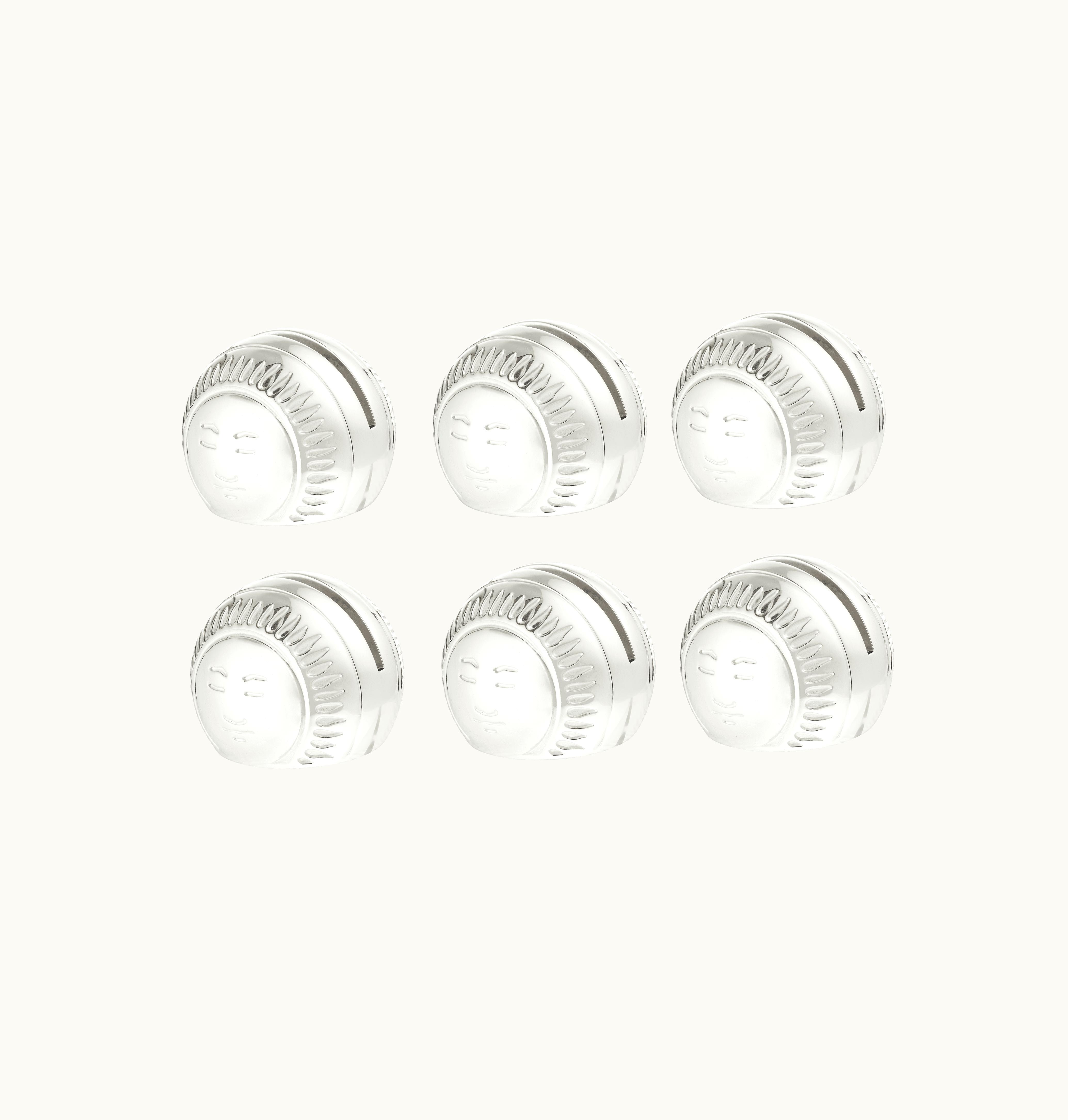 Christofle Christofle Silver-plated Set Of 6 Place Card Holders Rêve Cosmique