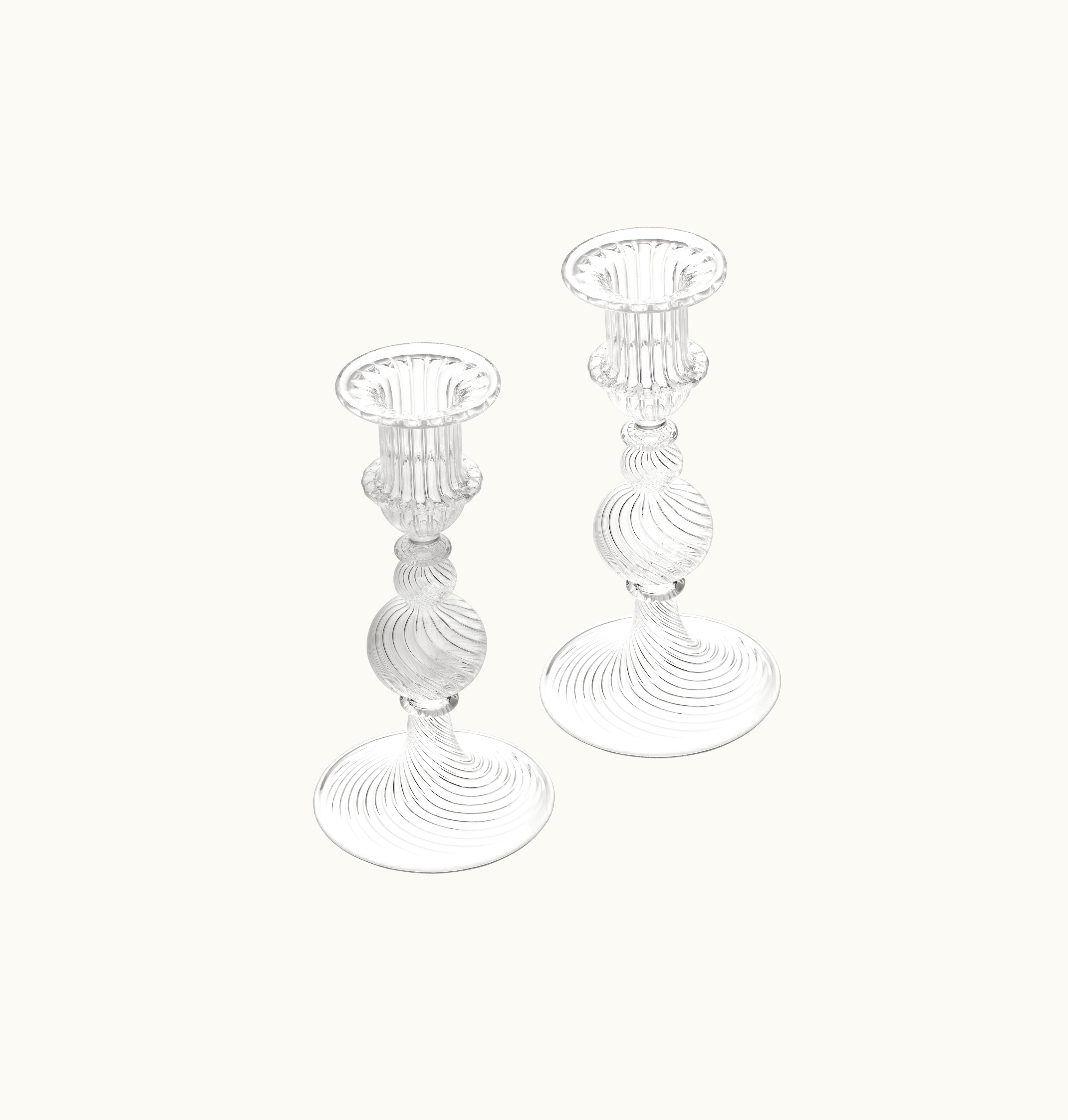 Christofle Christofle Set Of 2 Candlesticks - Size S Tourbillon