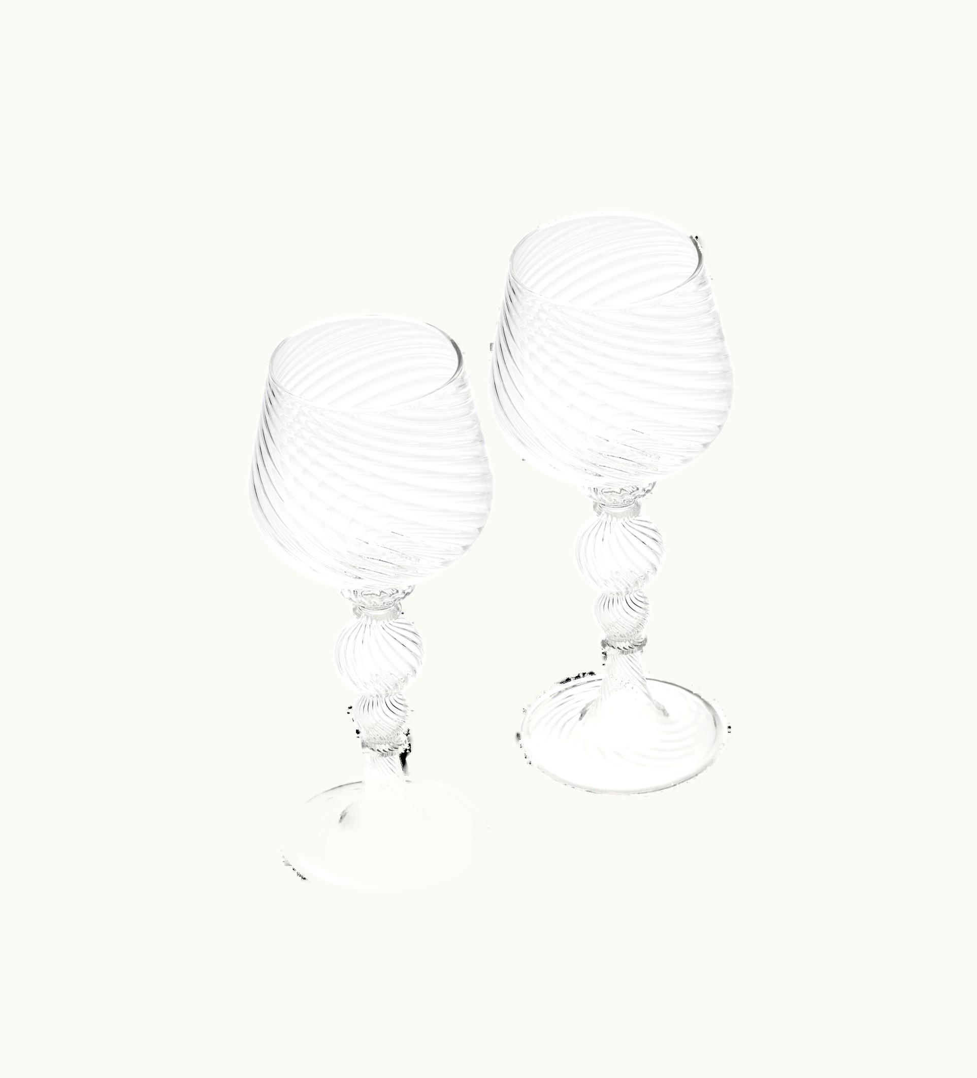 Christofle Christofle Set Of 2 White Wine Glasses Tourbillon