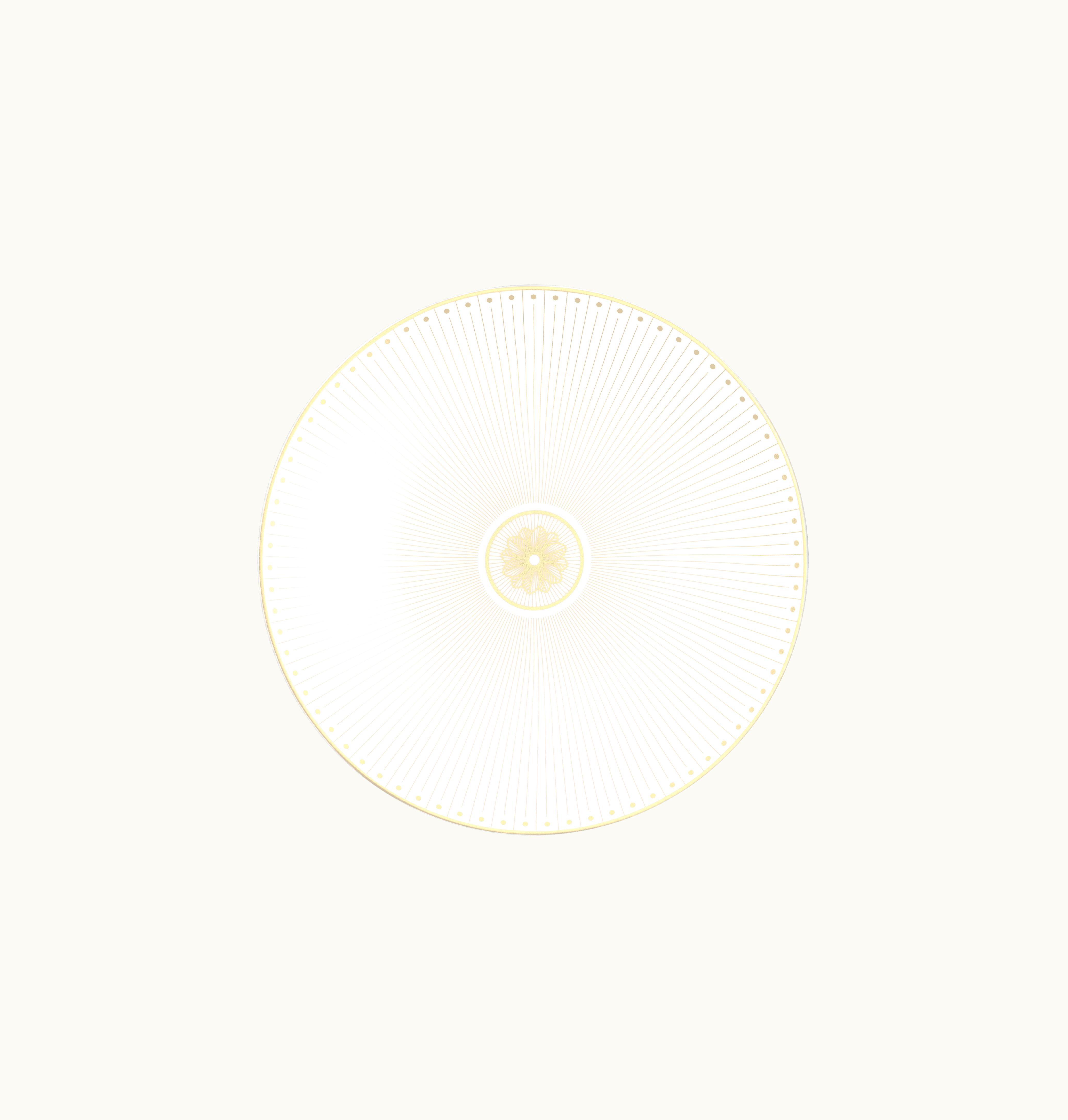 Christofle Christofle Porcelain Dessert / Luncheon / Salad Plate Gold Finish Malmaison Impériale