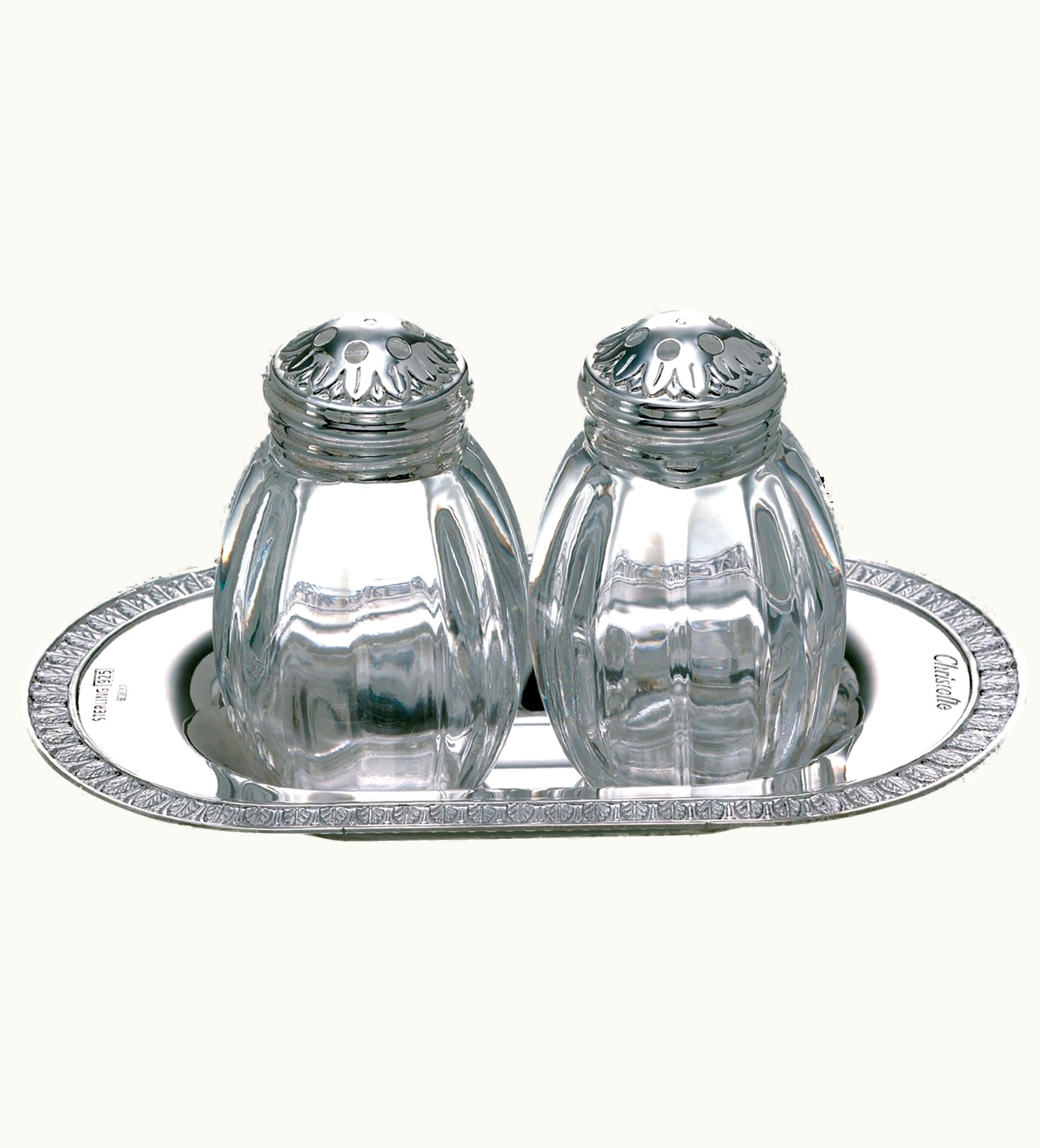 Christofle Christofle Sterling Silver Salt & Pepper Shaker Set Malmaison