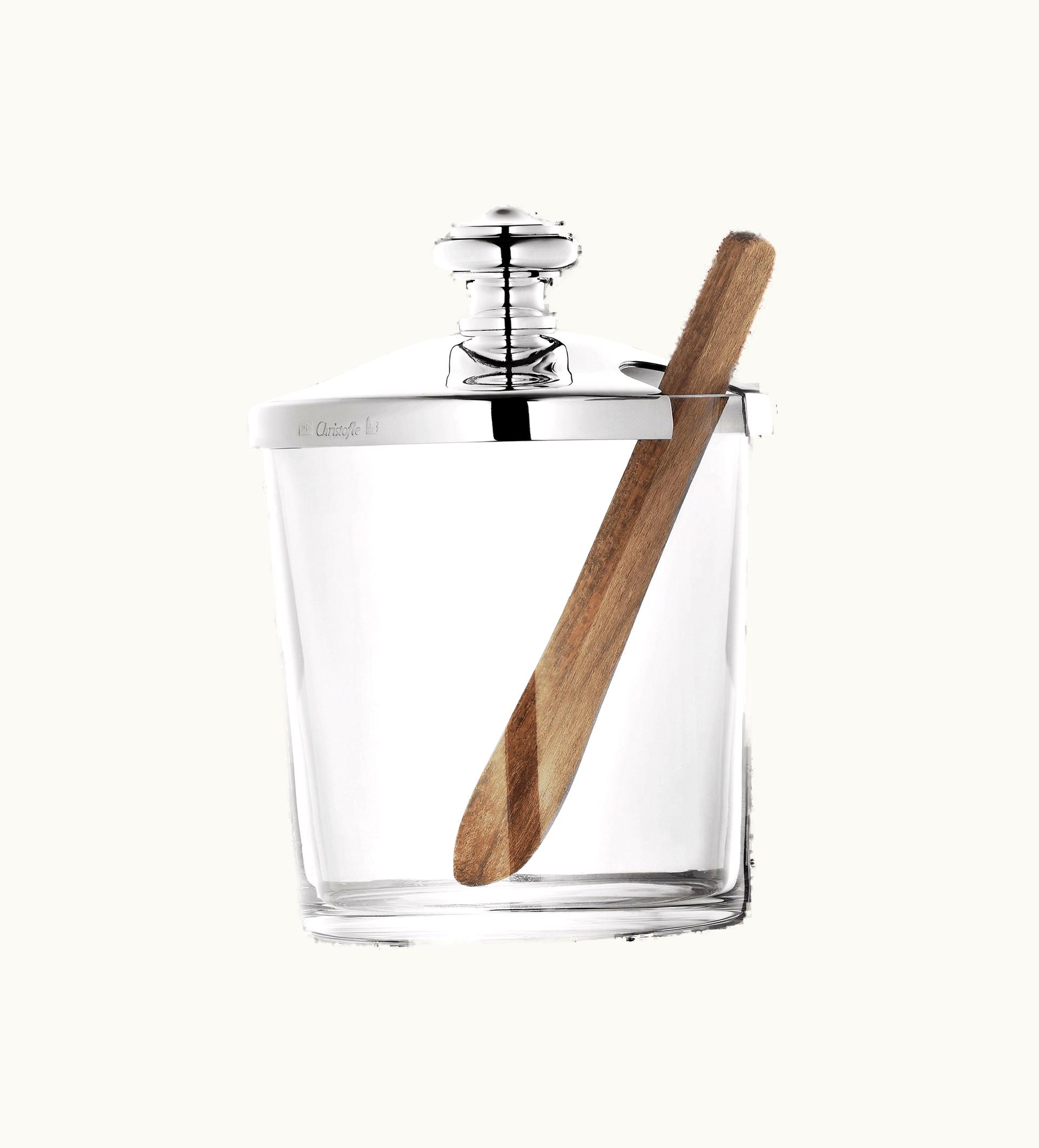 Christofle Christofle Silver-Plated Mustard / Jam Pot With Lid And Spoon Albi