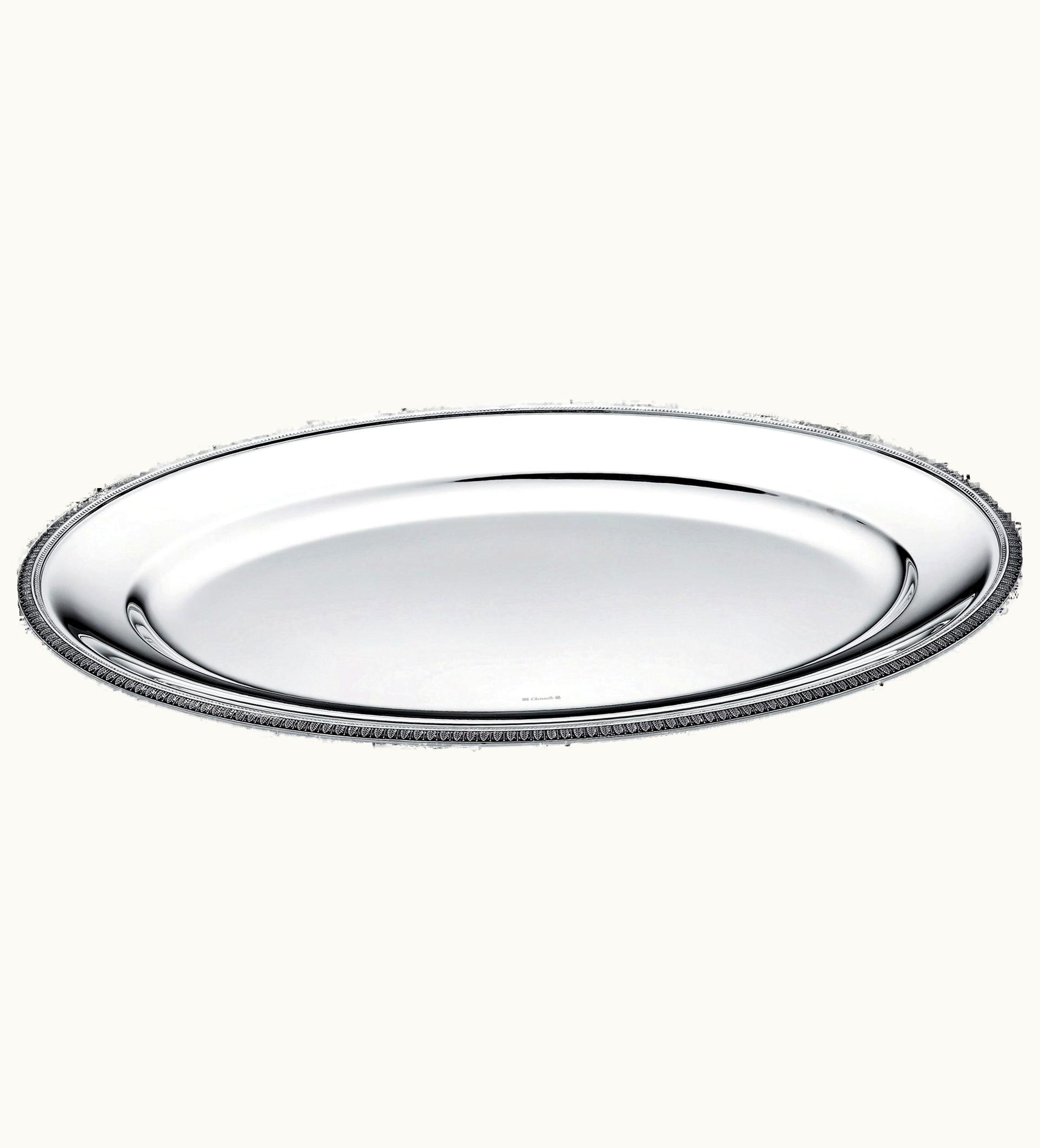 Christofle Christofle Silver-Plated Oval Platter, Large Malmaison