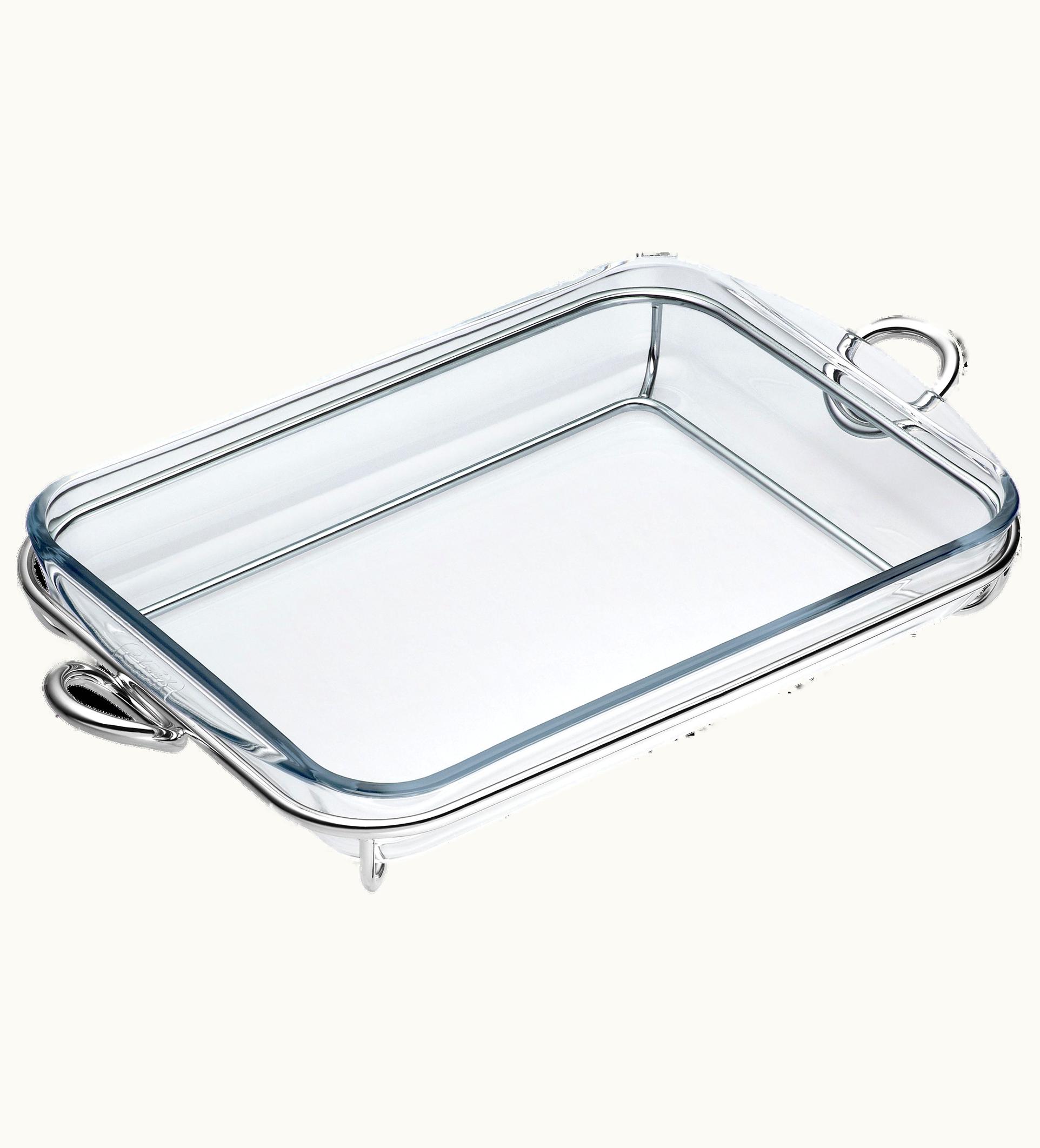 Christofle Christofle Silver-Plated & Glass Baking Dish Vertigo