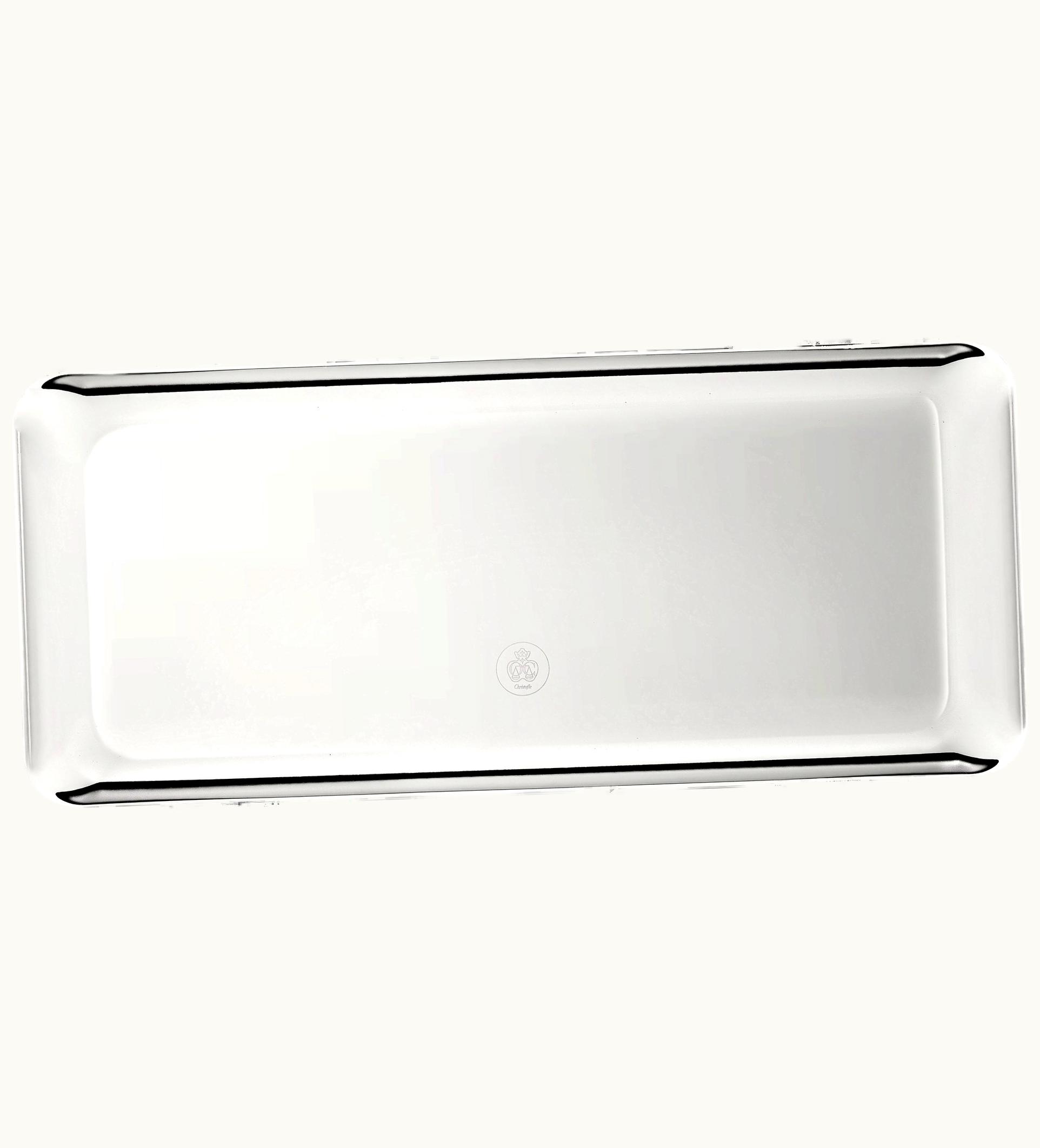 Christofle Christofle Long Silver-Plated Tray / Platter - 37 X 16 CM Silver Time