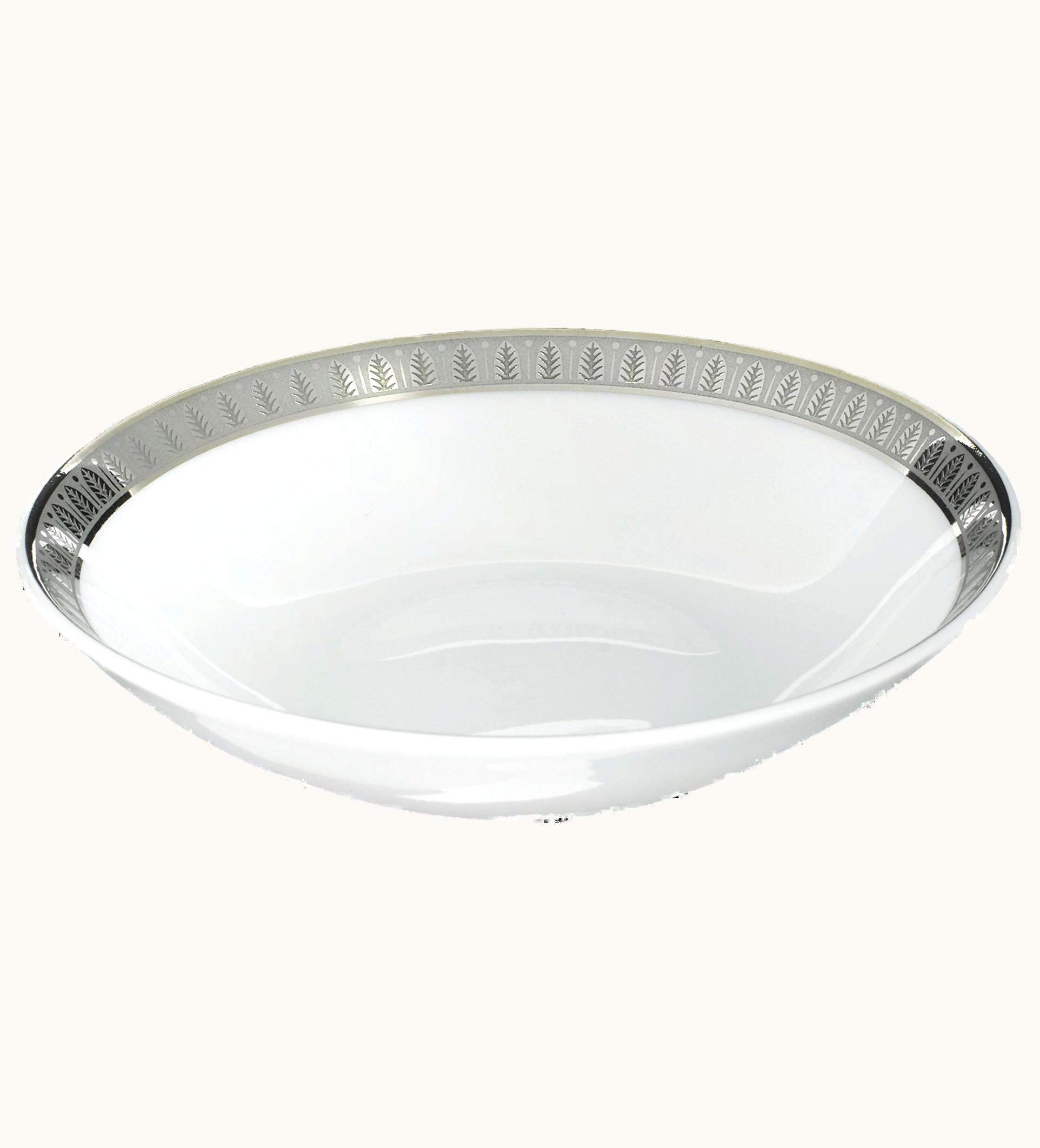 Christofle Christofle Porcelain Chinese Cup Platinum Finish Malmaison