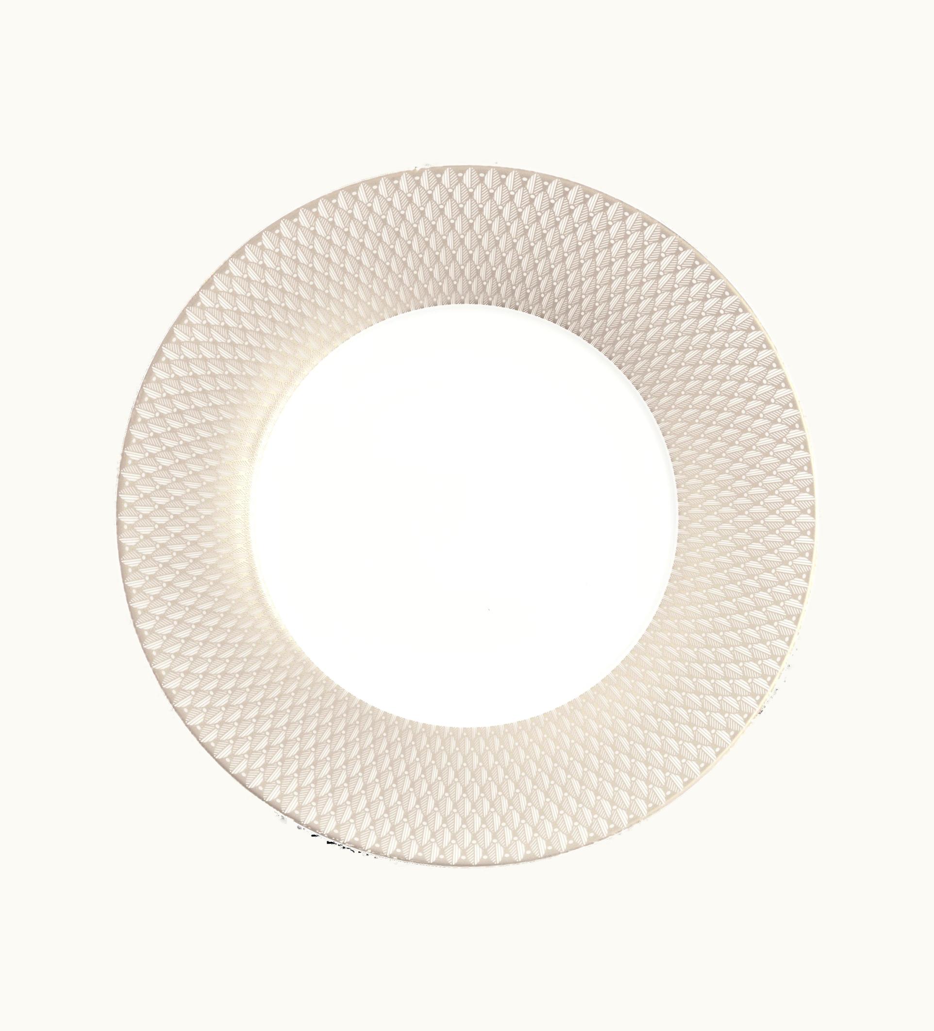 Christofle Christofle Porcelain Underplate Platinum Finish Malmaison Impériale