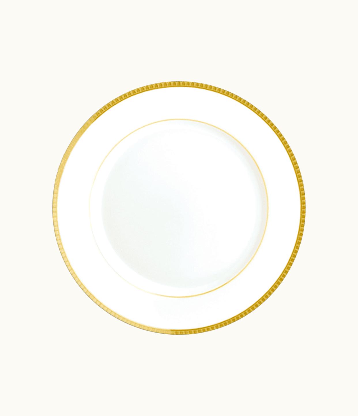 Christofle Christofle Porcelain Dessert Plate Gold Finish Malmaison