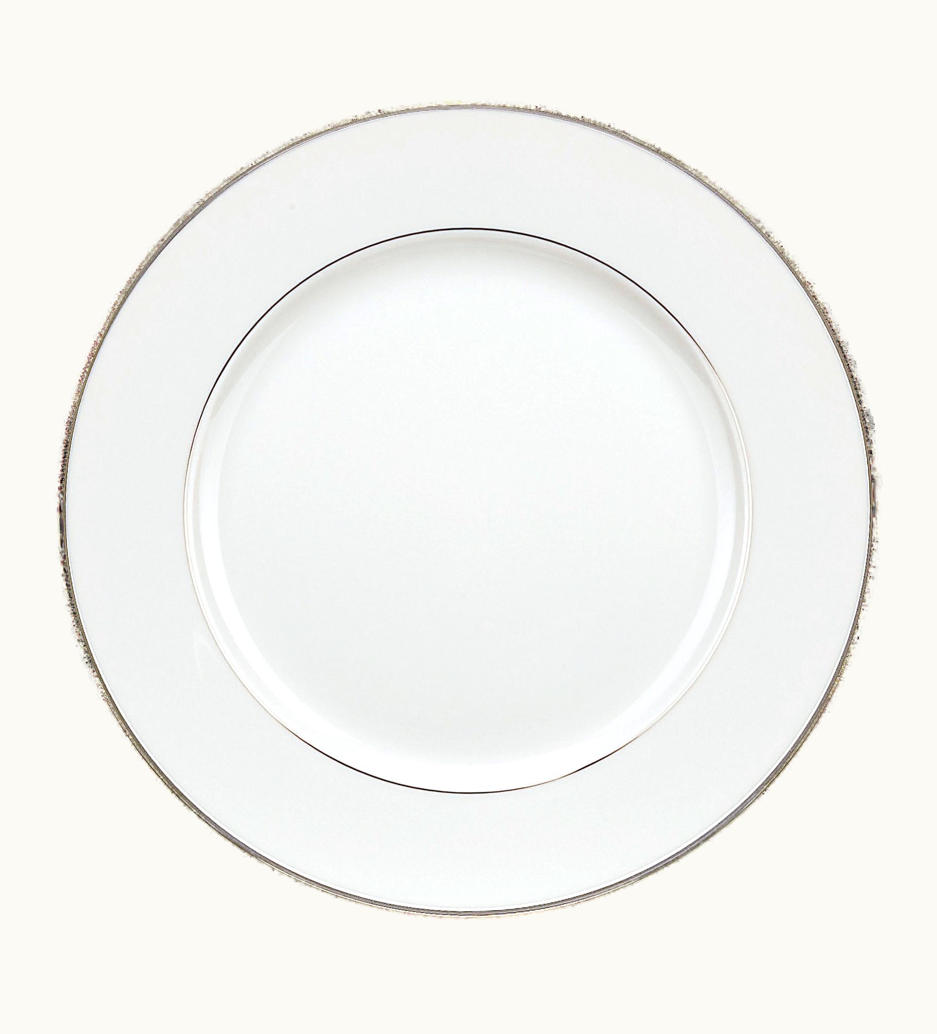 Christofle Christofle Porcelain Dessert Plate With Leafing Albi