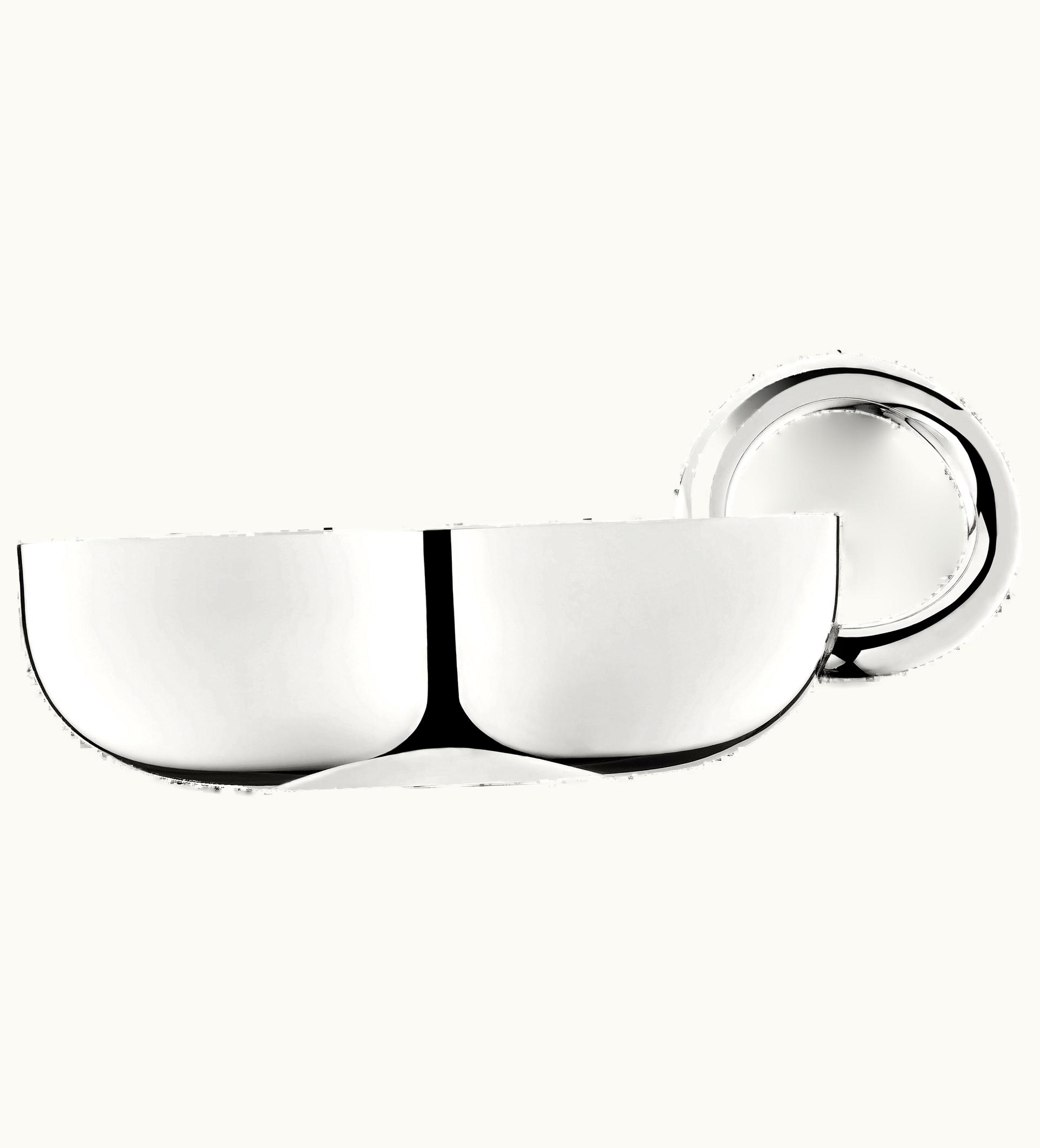 Christofle Christofle Silver-Plated Snack / Trinket Bangle Bowl, Small Vertigo