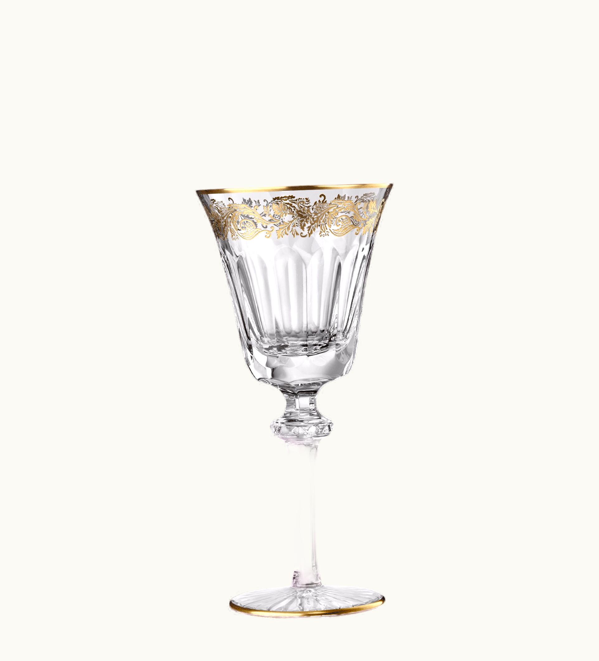 Christofle Christofle Red Wine Glass Marly Crystal Gold Marly