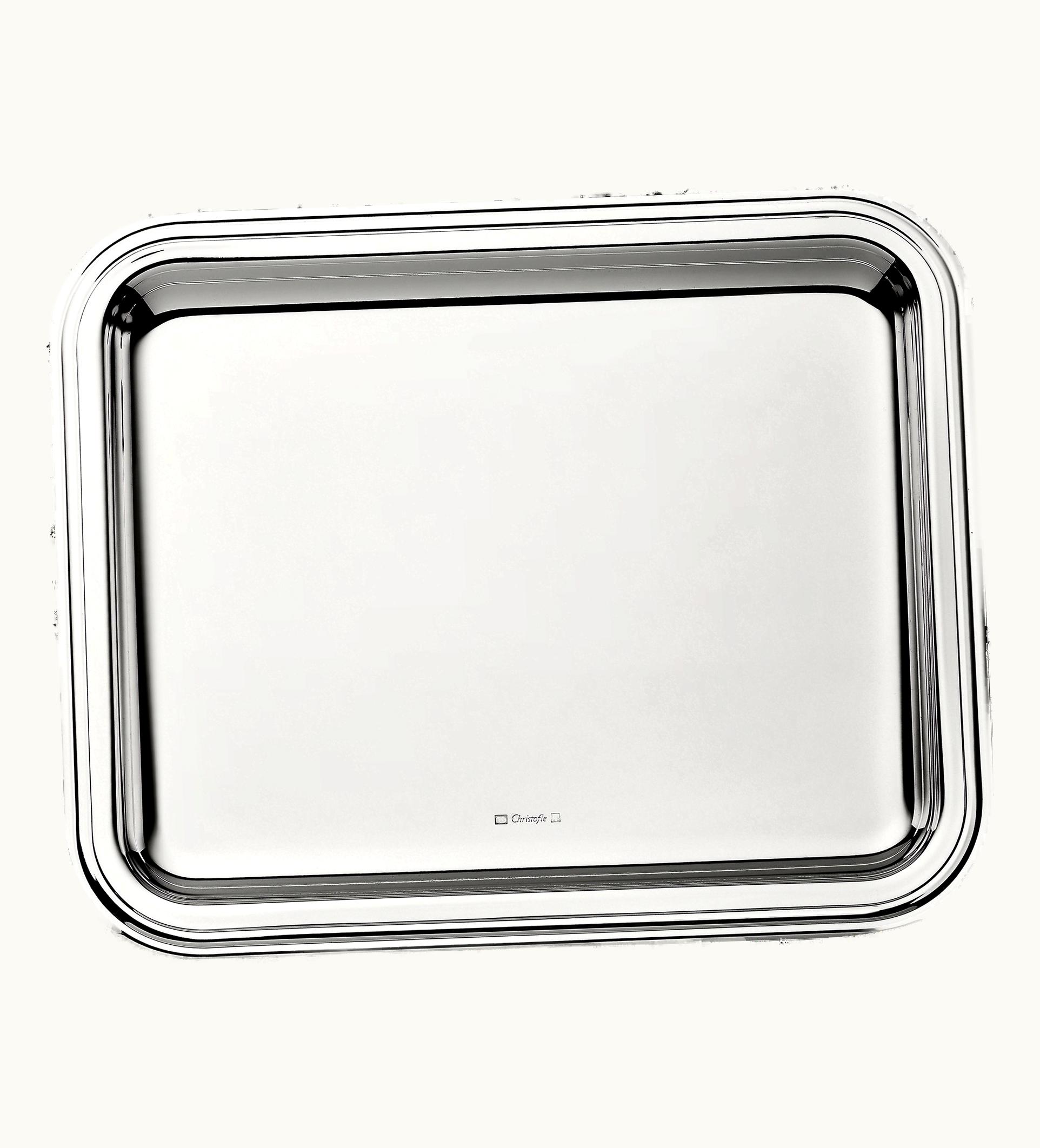 Christofle Christofle Small Silver-Plated Rectangular Tray - 20 X 16 CM Albi