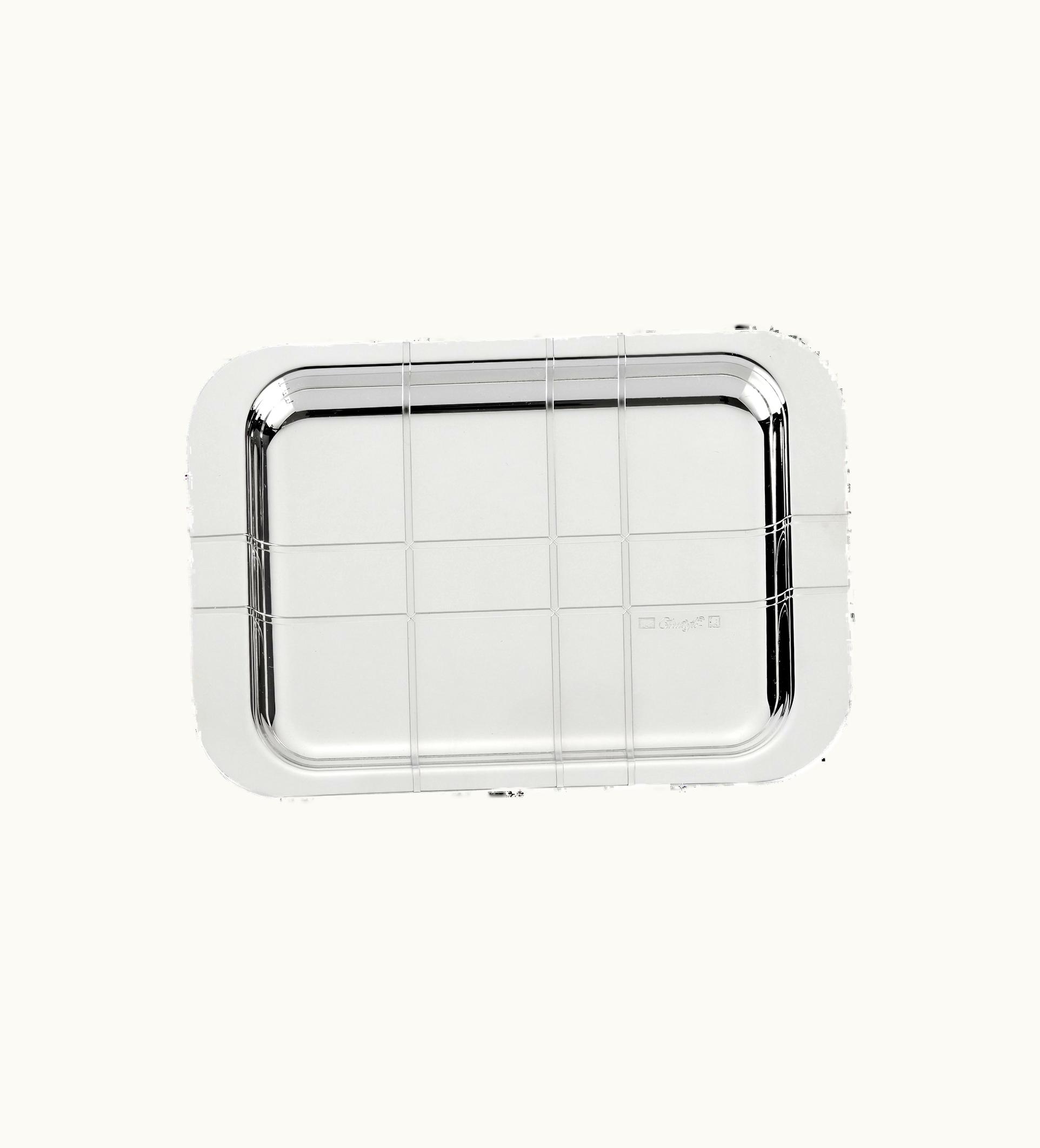 Christofle Christofle Silver-plated Rectangular Tray - 10 X 15 CM Graphik