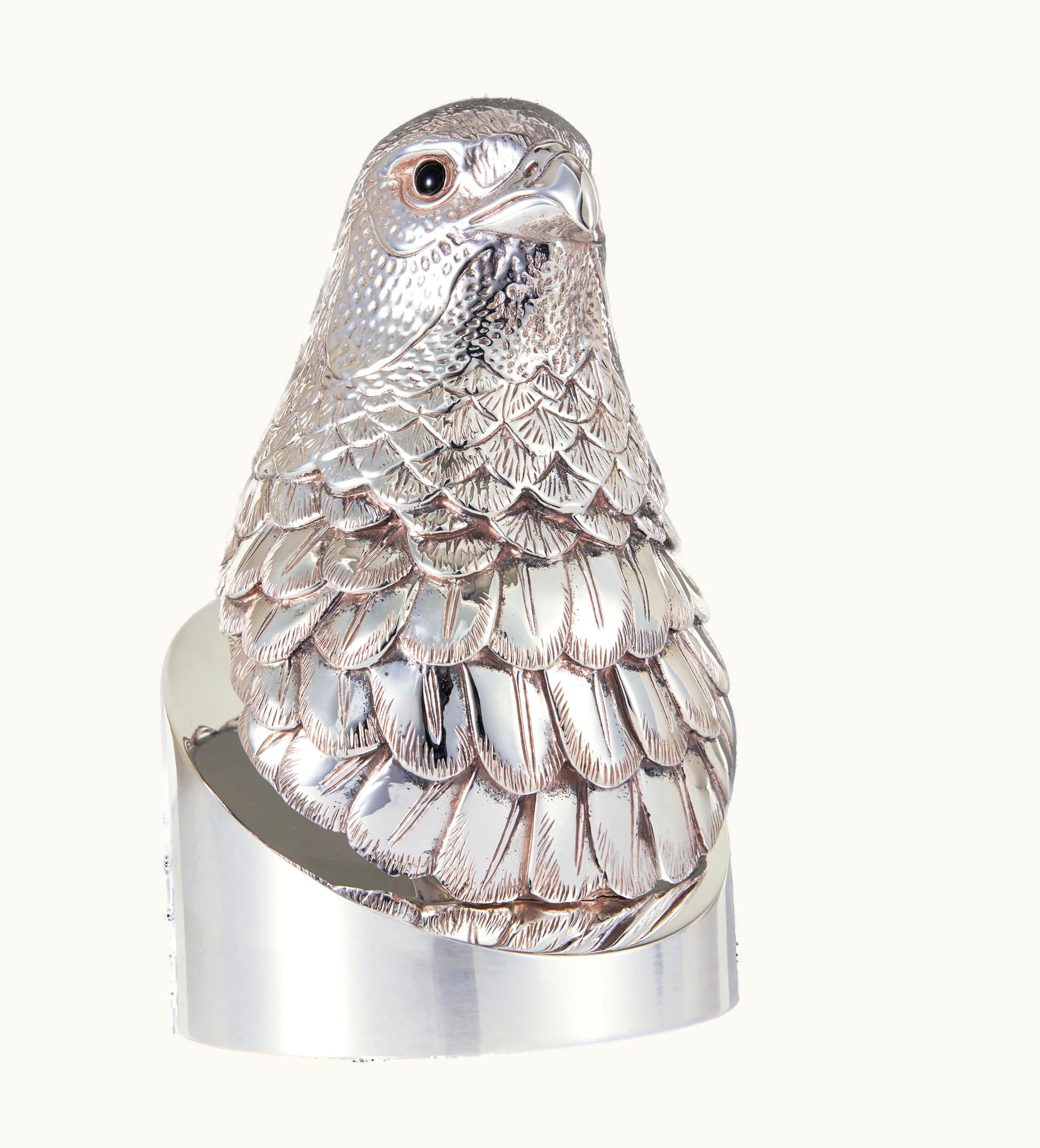 Christofle Christofle Hawk's Head Silver Plated Without Hood - Haute Orfèvrerie Faucon