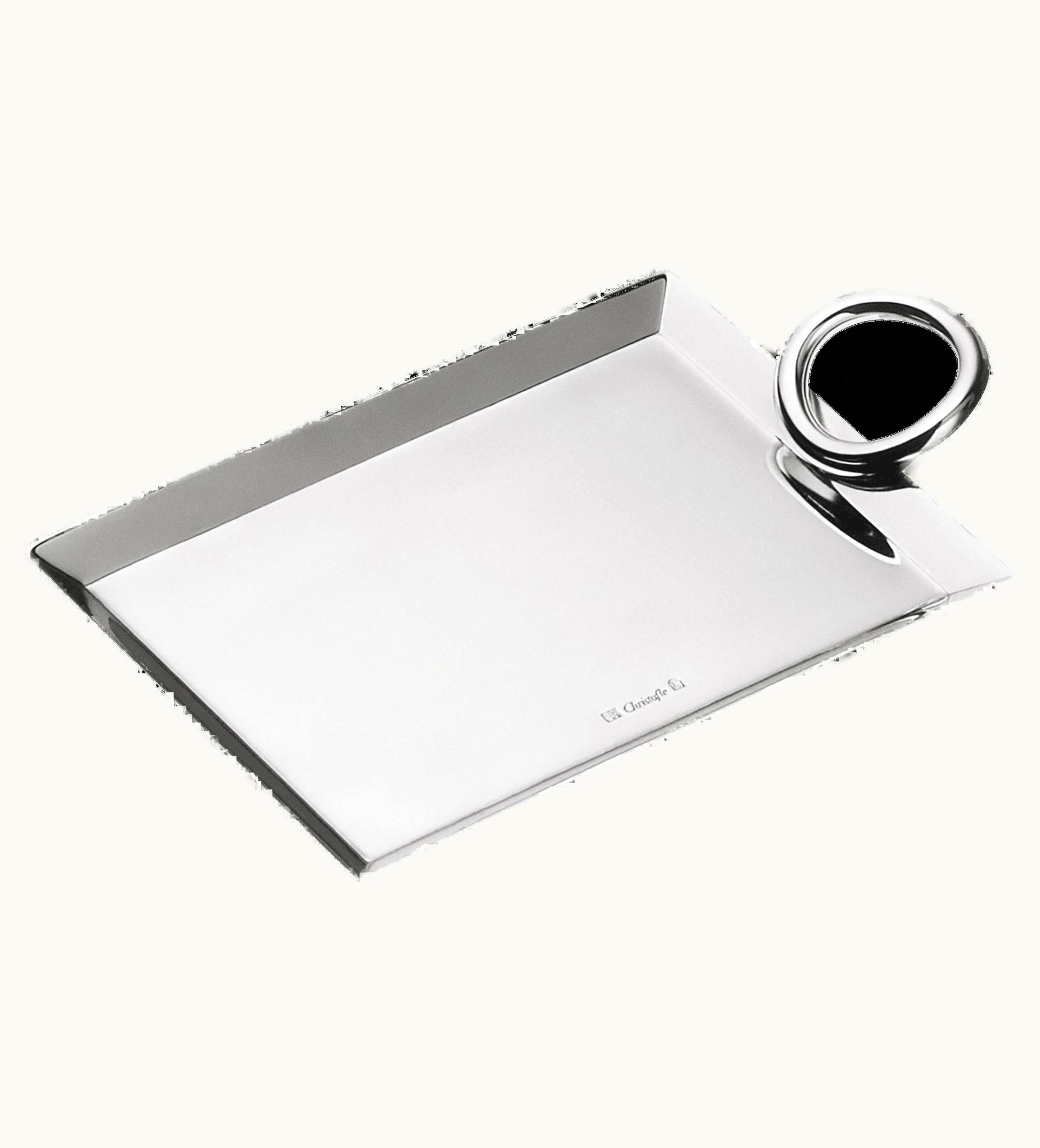 Christofle Christofle Silver-Plated Business Card Tray - 12, 5 X 9 CM Vertigo