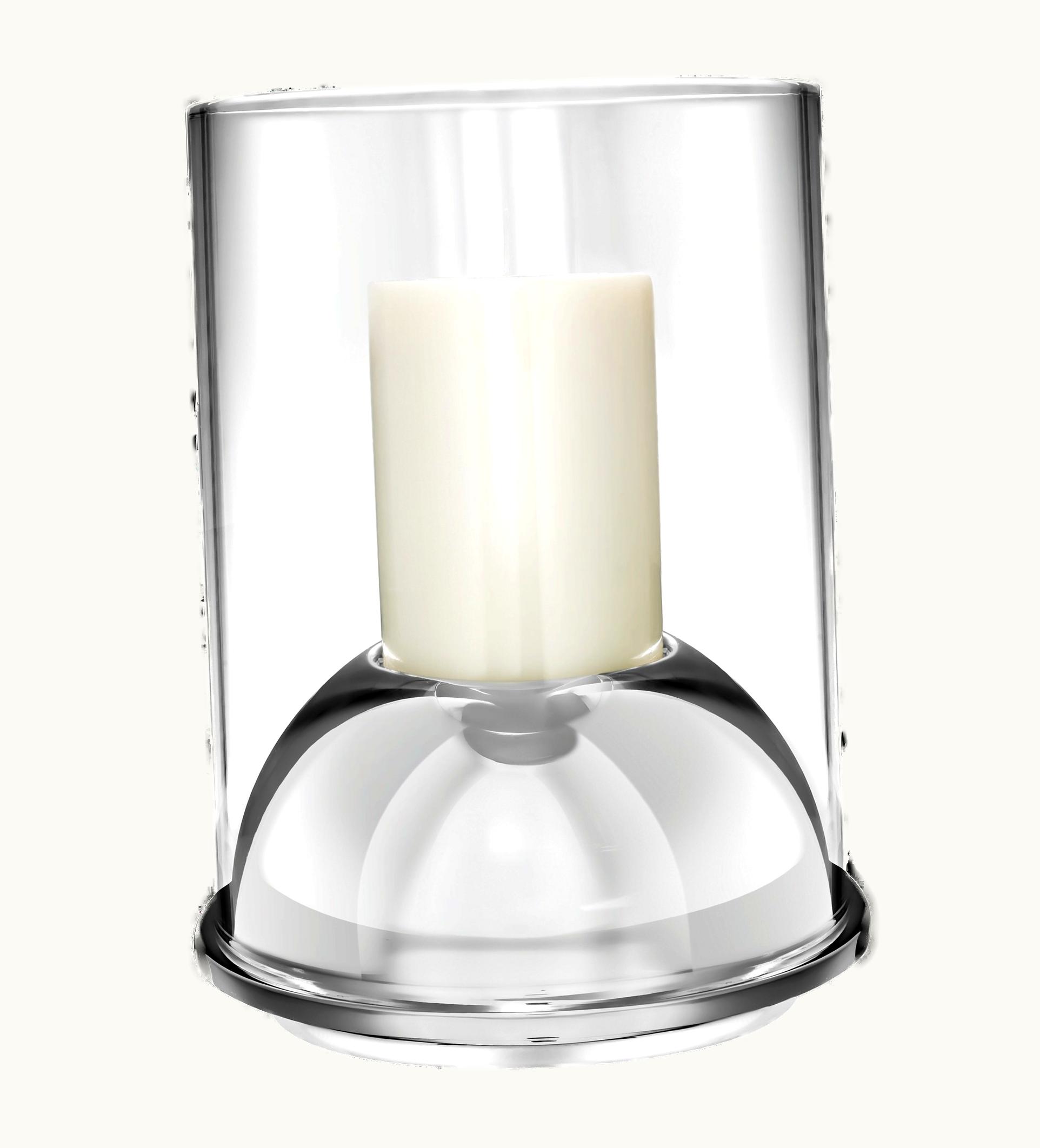 Christofle Large Stainless Steel Hurricane Candle Holder Oh De Christofle